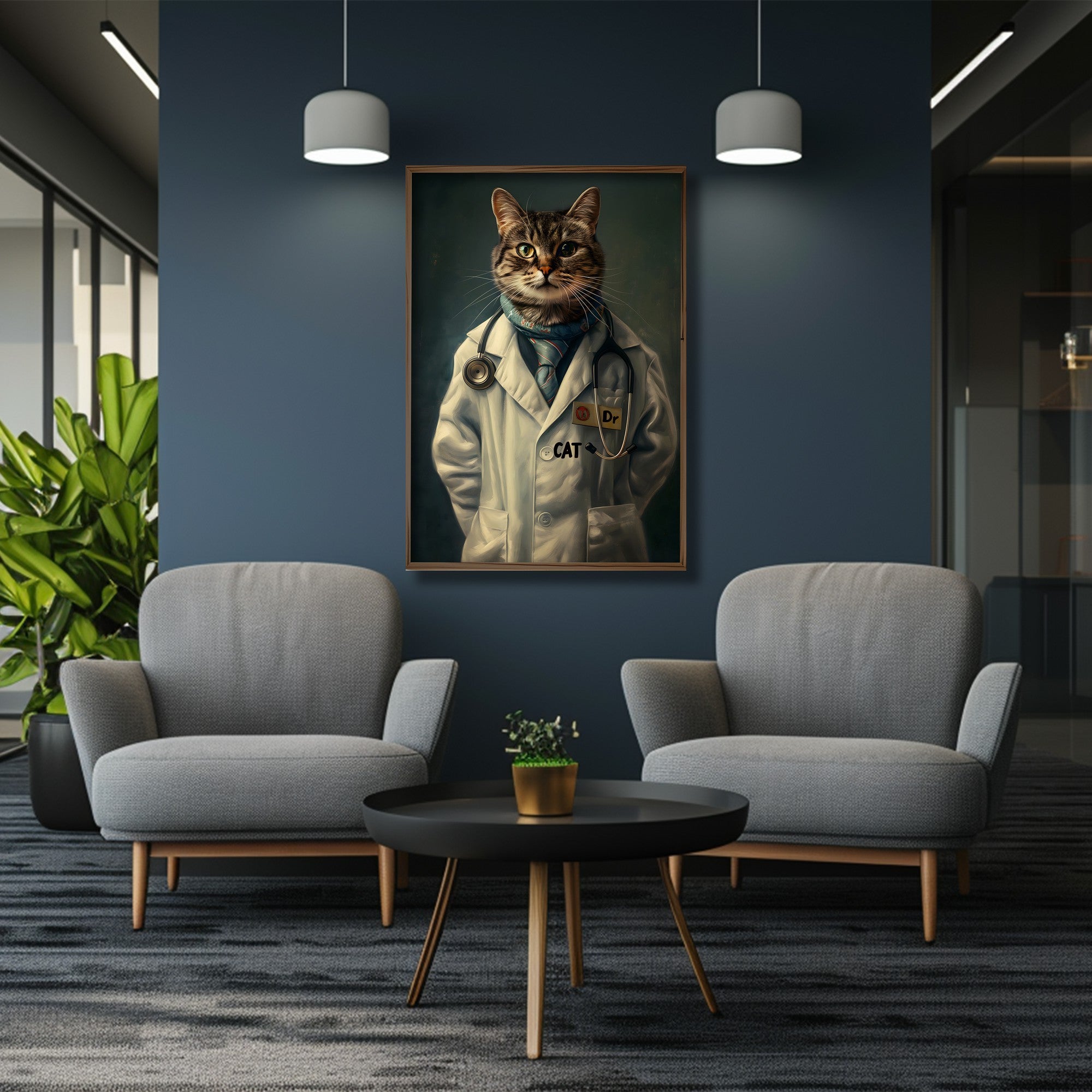 Quadro Decorativo MDF Emoldurado Multicolor 35x47cm - Impressão UV em Madeira de Pinho