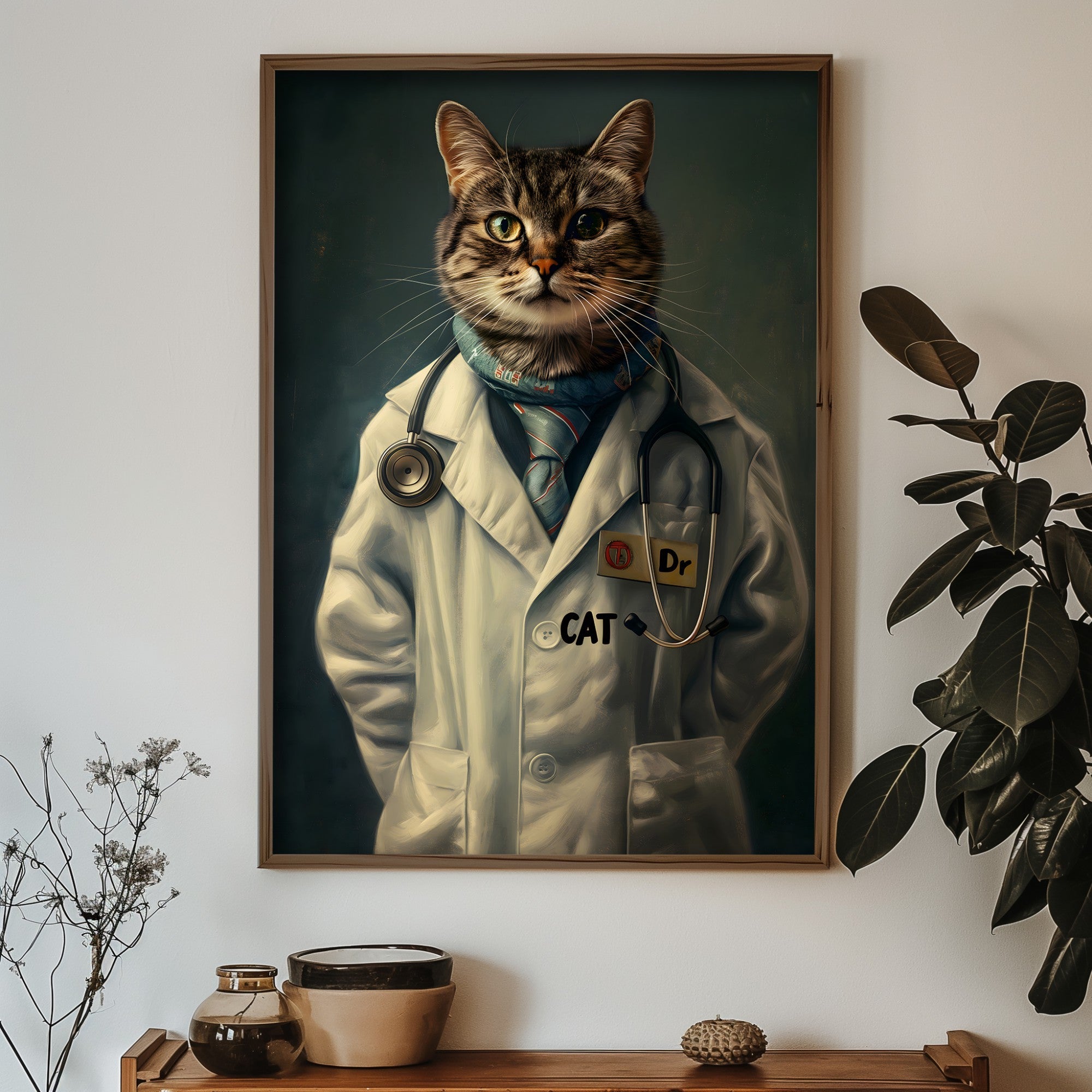 Quadro Decorativo MDF Emoldurado Multicolor 35x47cm - Impressão UV em Madeira de Pinho