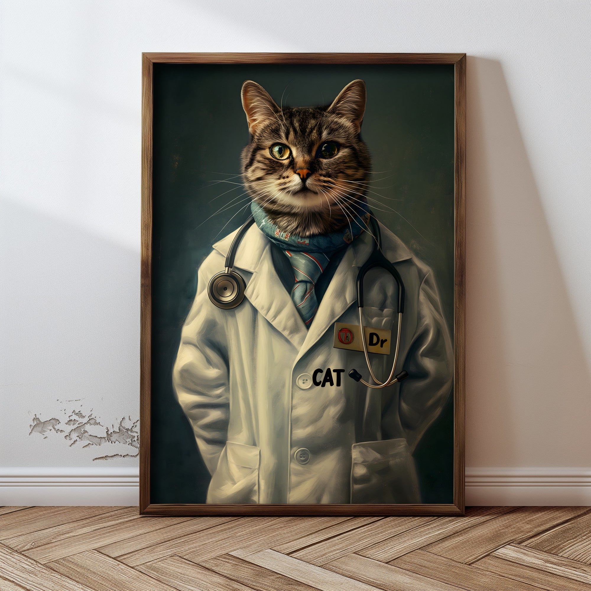 Quadro Decorativo MDF Emoldurado Multicolor 35x47cm - Impressão UV em Madeira de Pinho