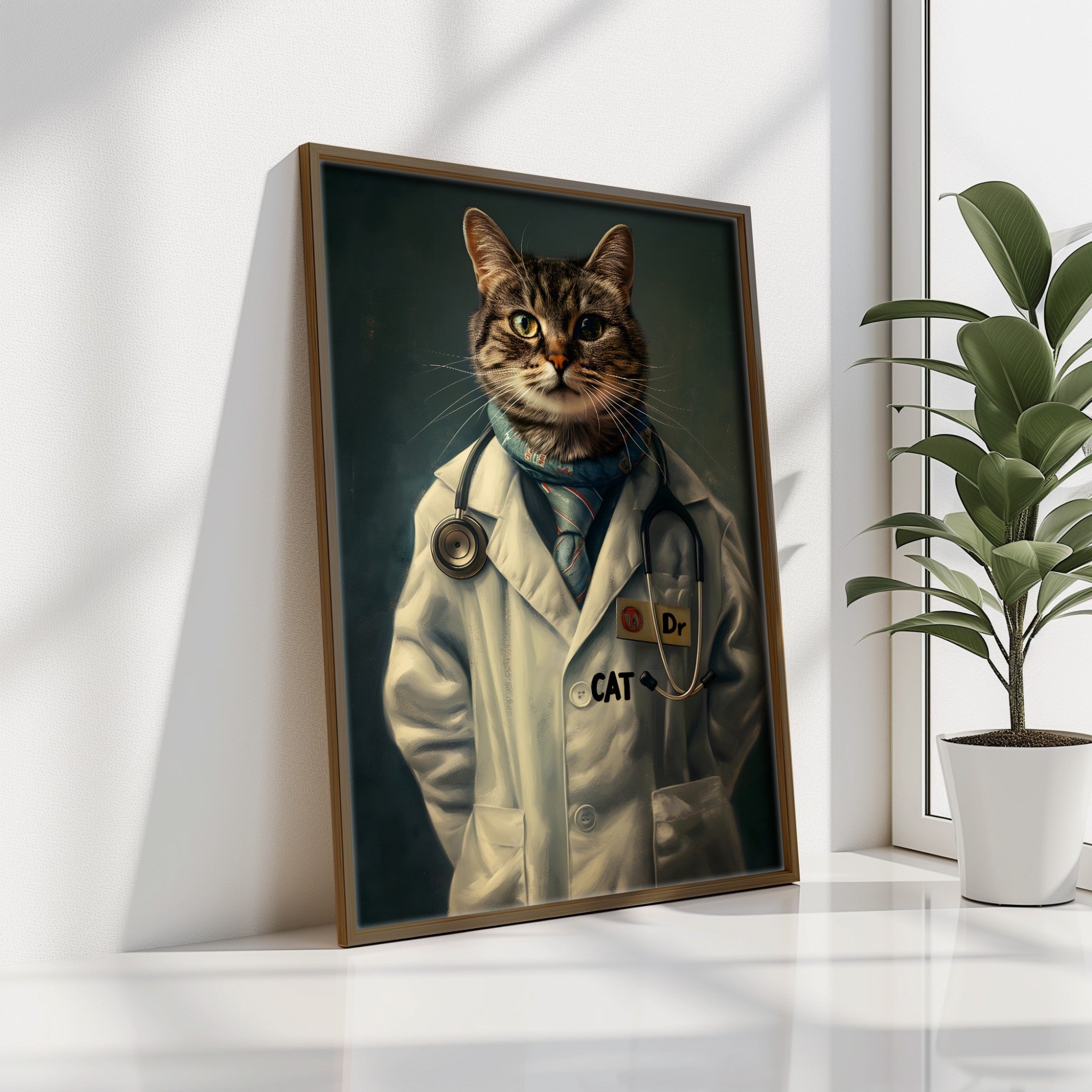 Quadro Decorativo MDF Emoldurado Multicolor 35x47cm - Impressão UV em Madeira de Pinho