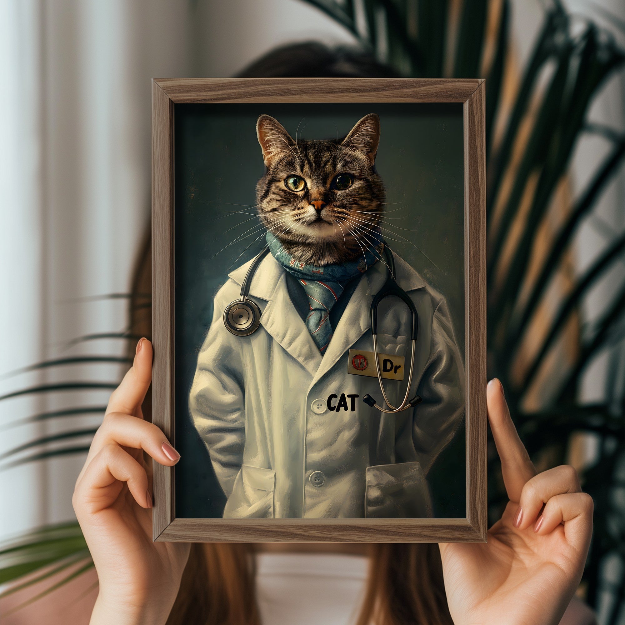 Quadro Decorativo MDF Emoldurado Multicolor 35x47cm - Impressão UV em Madeira de Pinho