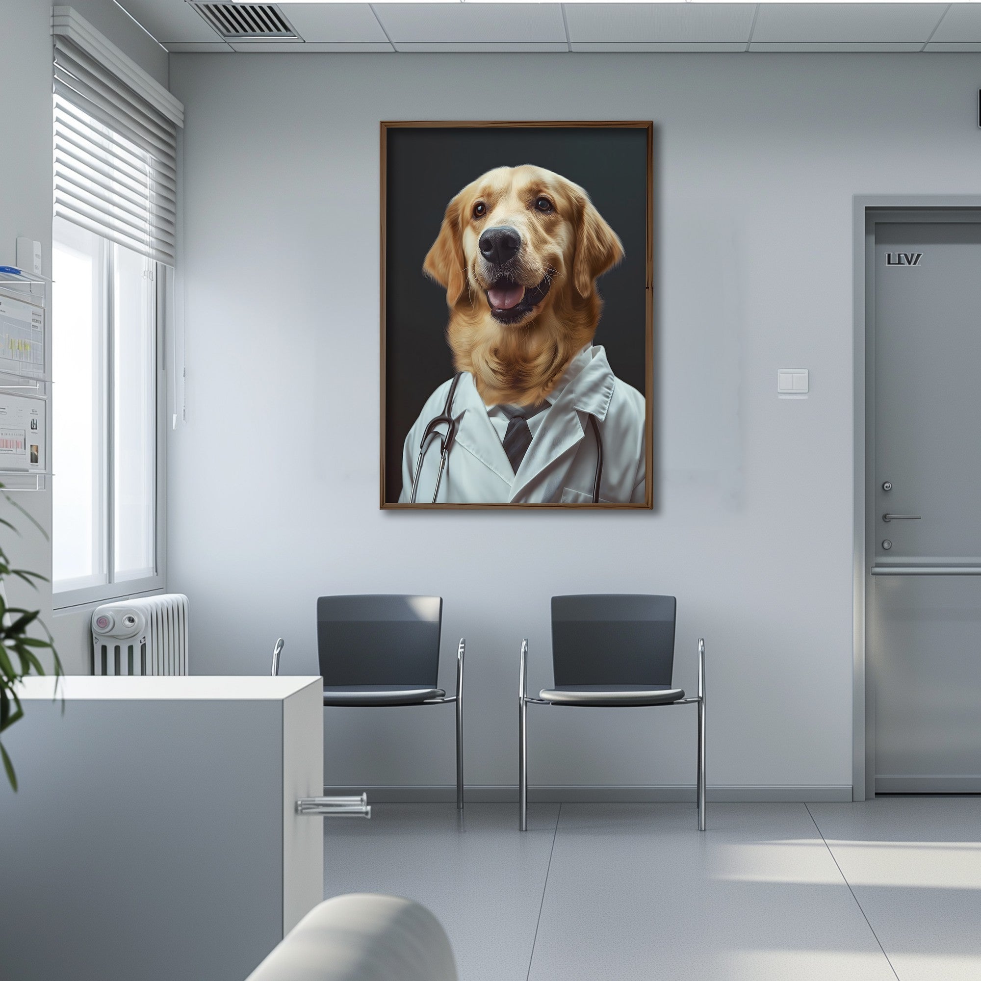 Quadro Decorativo MDF Emoldurado Multicolor 35x47cm - Impressão UV em Madeira de Pinho