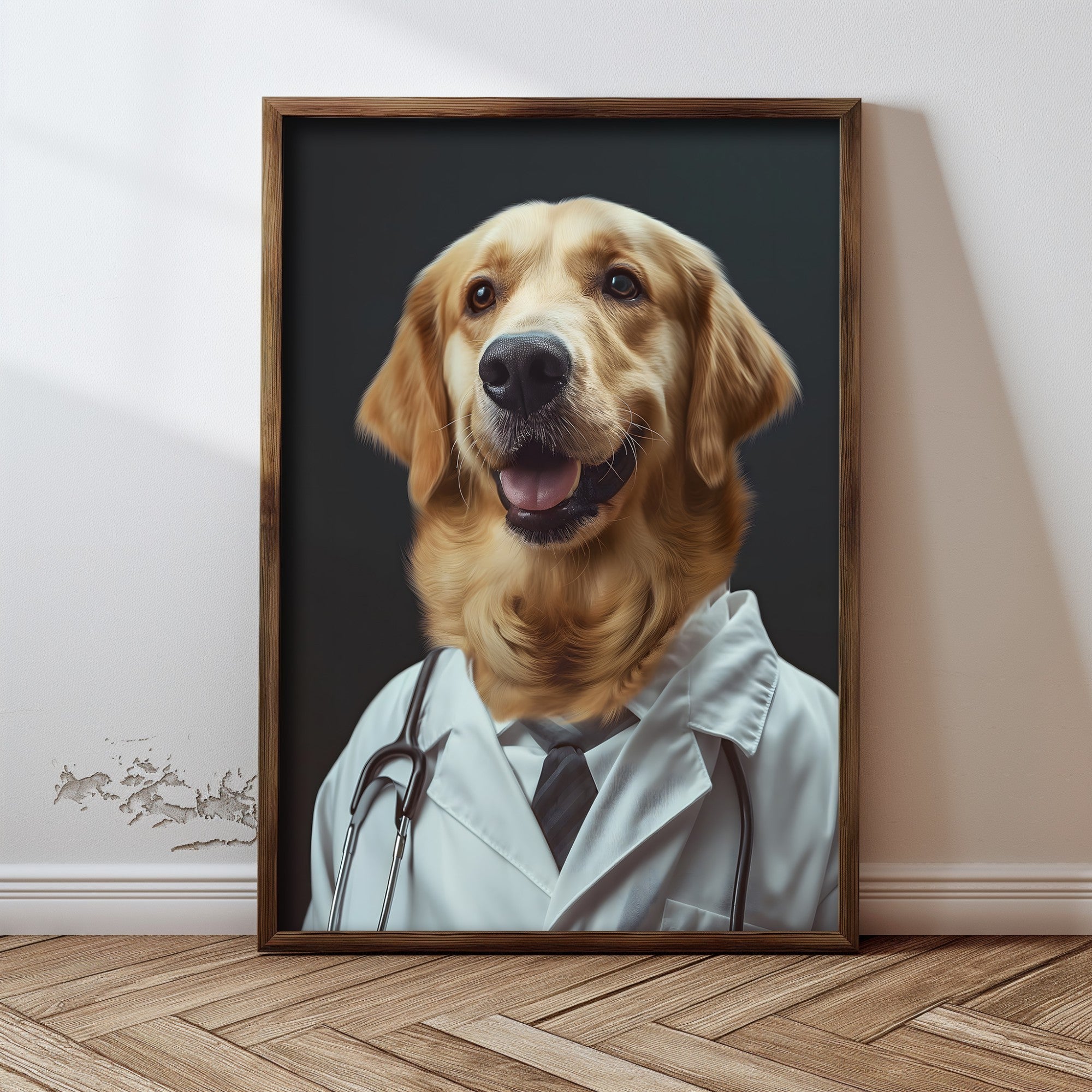 Quadro Decorativo MDF Emoldurado Multicolor 35x47cm - Impressão UV em Madeira de Pinho