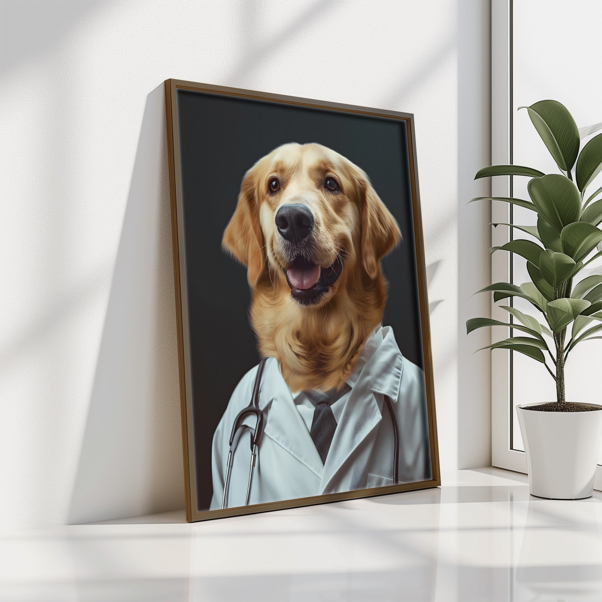 Quadro Decorativo MDF Emoldurado Multicolor 35x47cm - Impressão UV em Madeira de Pinho