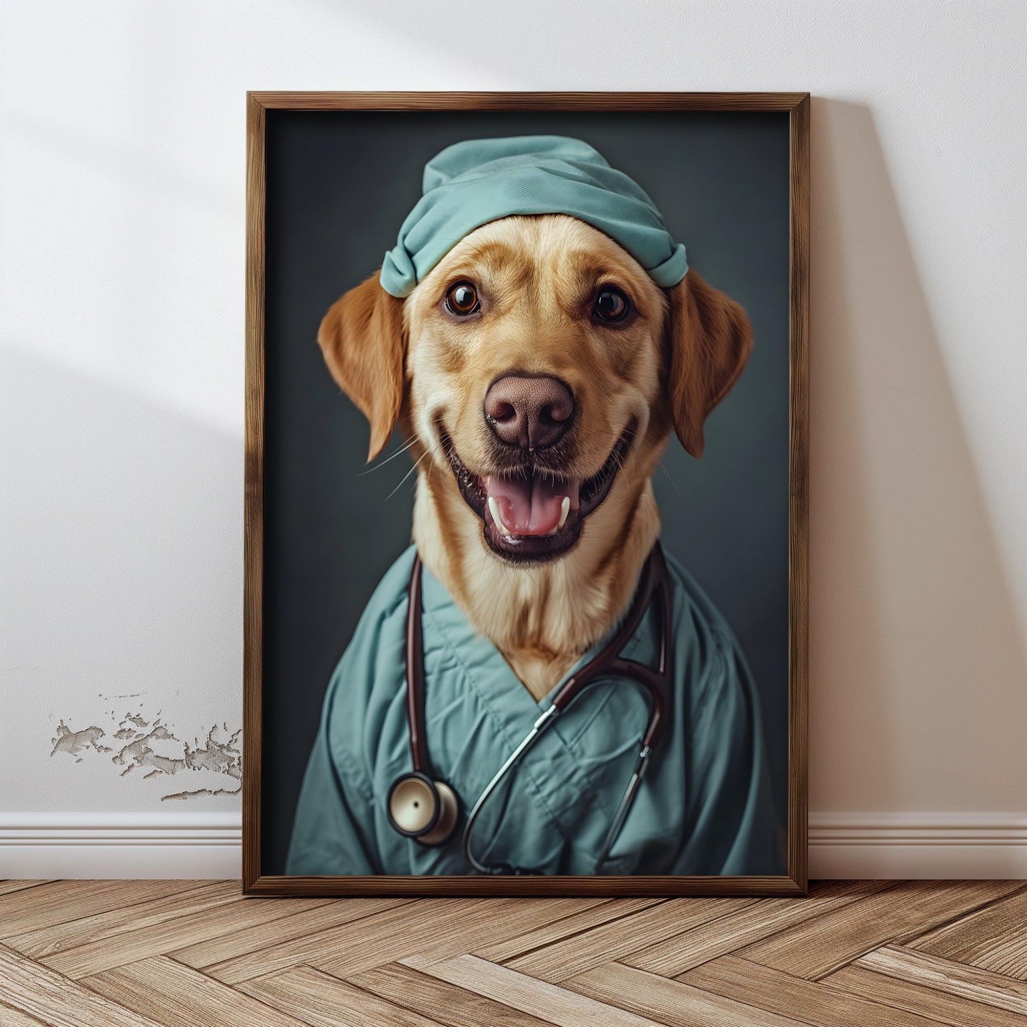 Quadro Decorativo MDF Emoldurado Multicolor 35x47cm - Impressão UV em Madeira de Pinho