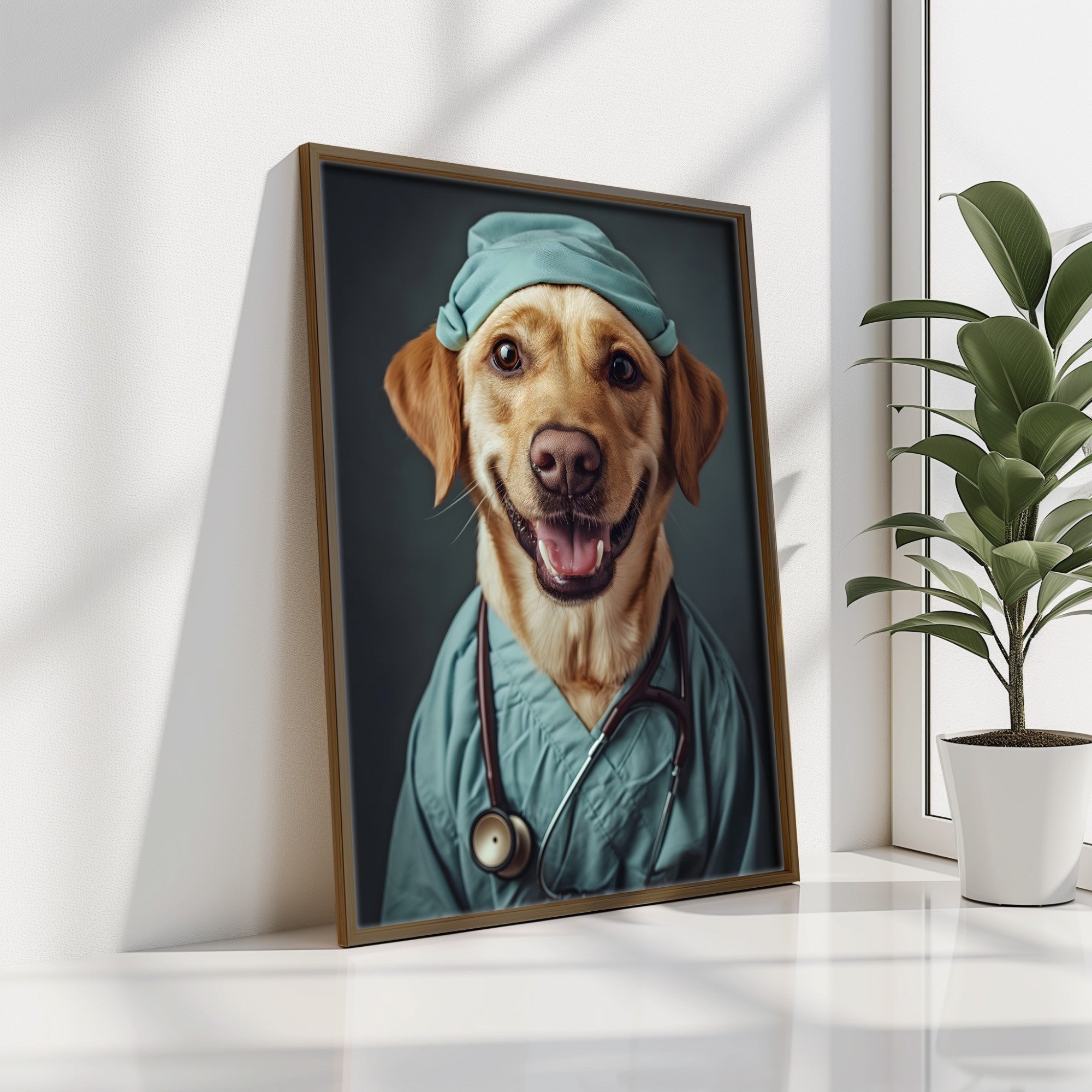 Quadro Decorativo MDF Emoldurado Multicolor 35x47cm - Impressão UV em Madeira de Pinho