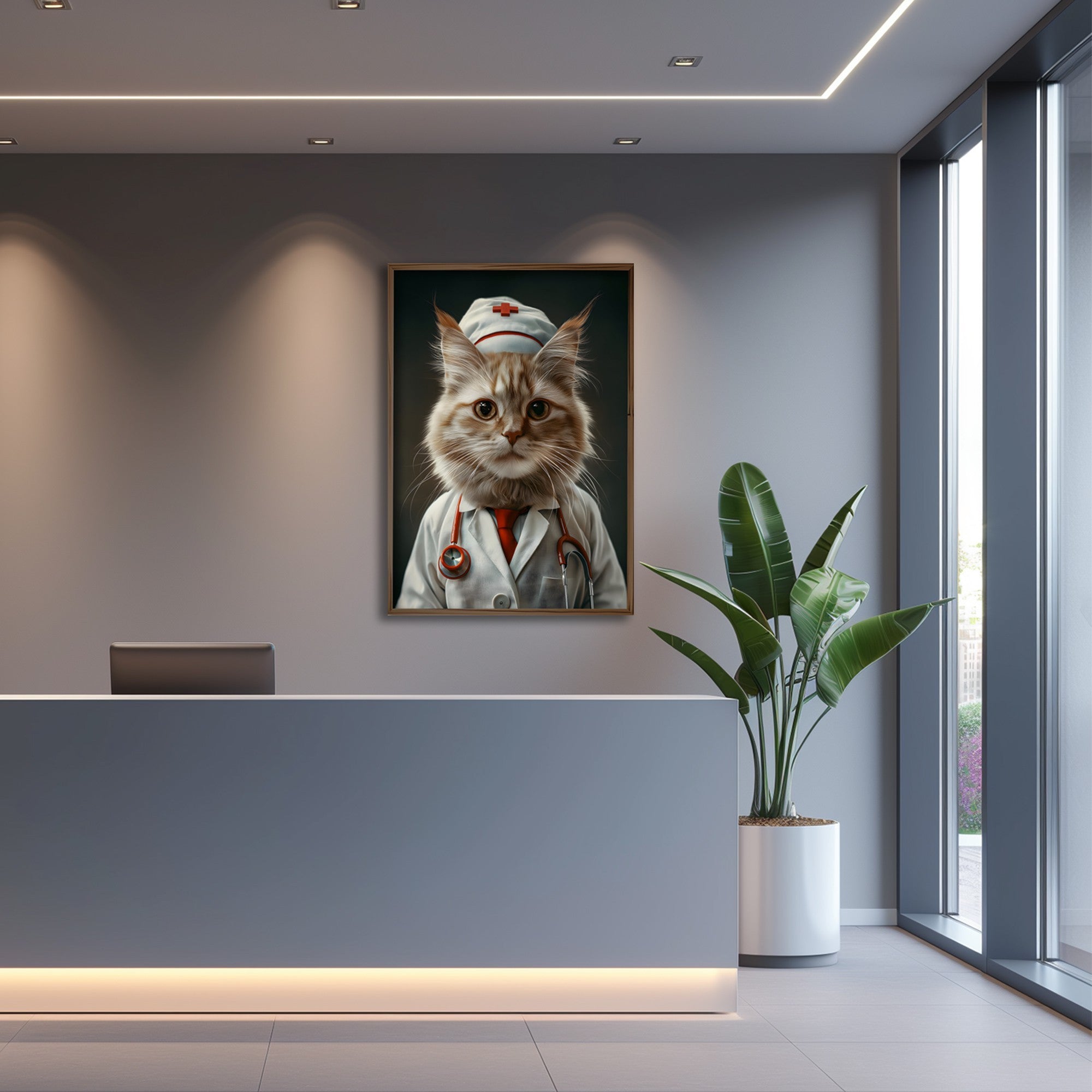 Quadro Decorativo MDF Emoldurado Multicolor 35x47cm - Impressão UV em Madeira de Pinho