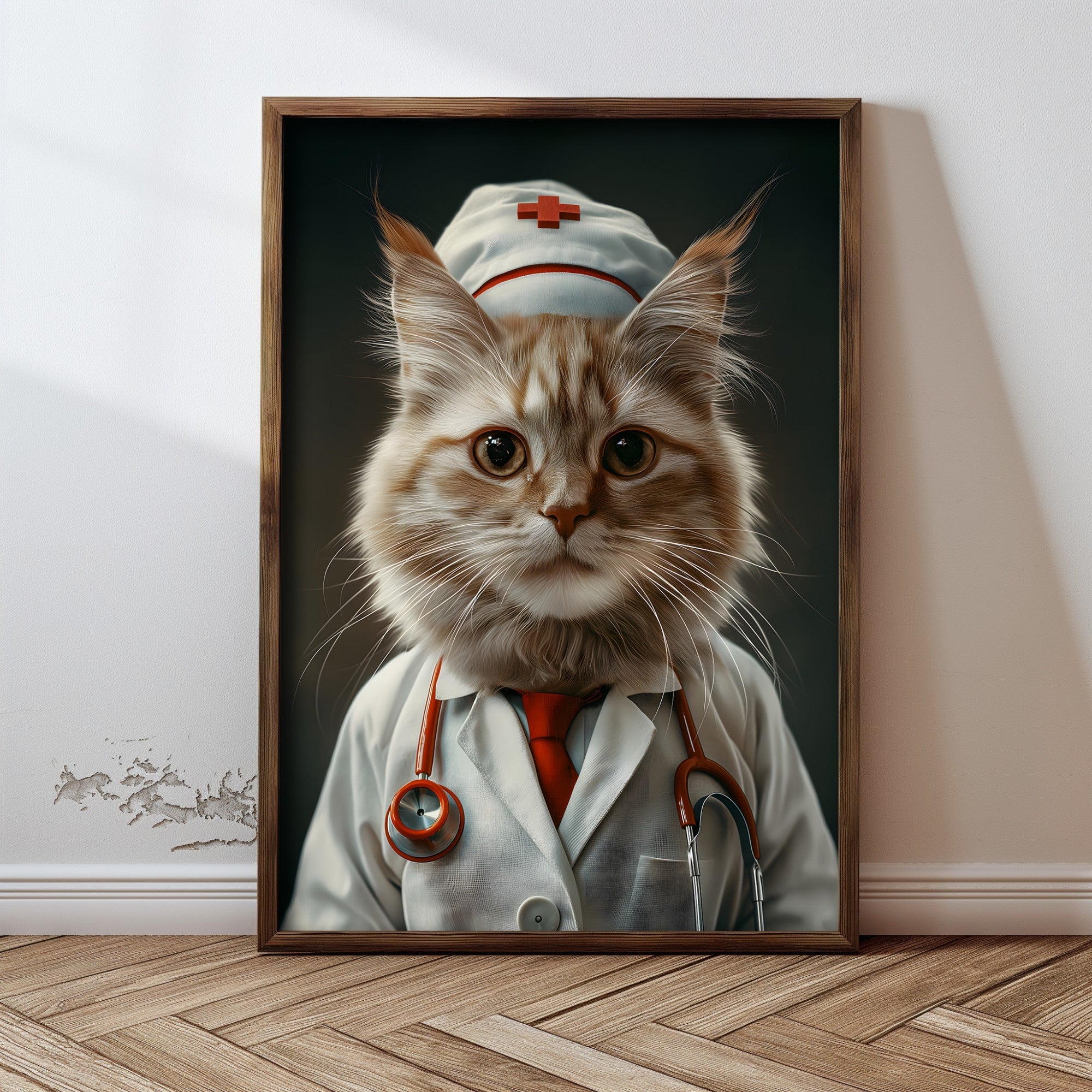 Quadro Decorativo MDF Emoldurado Multicolor 35x47cm - Impressão UV em Madeira de Pinho