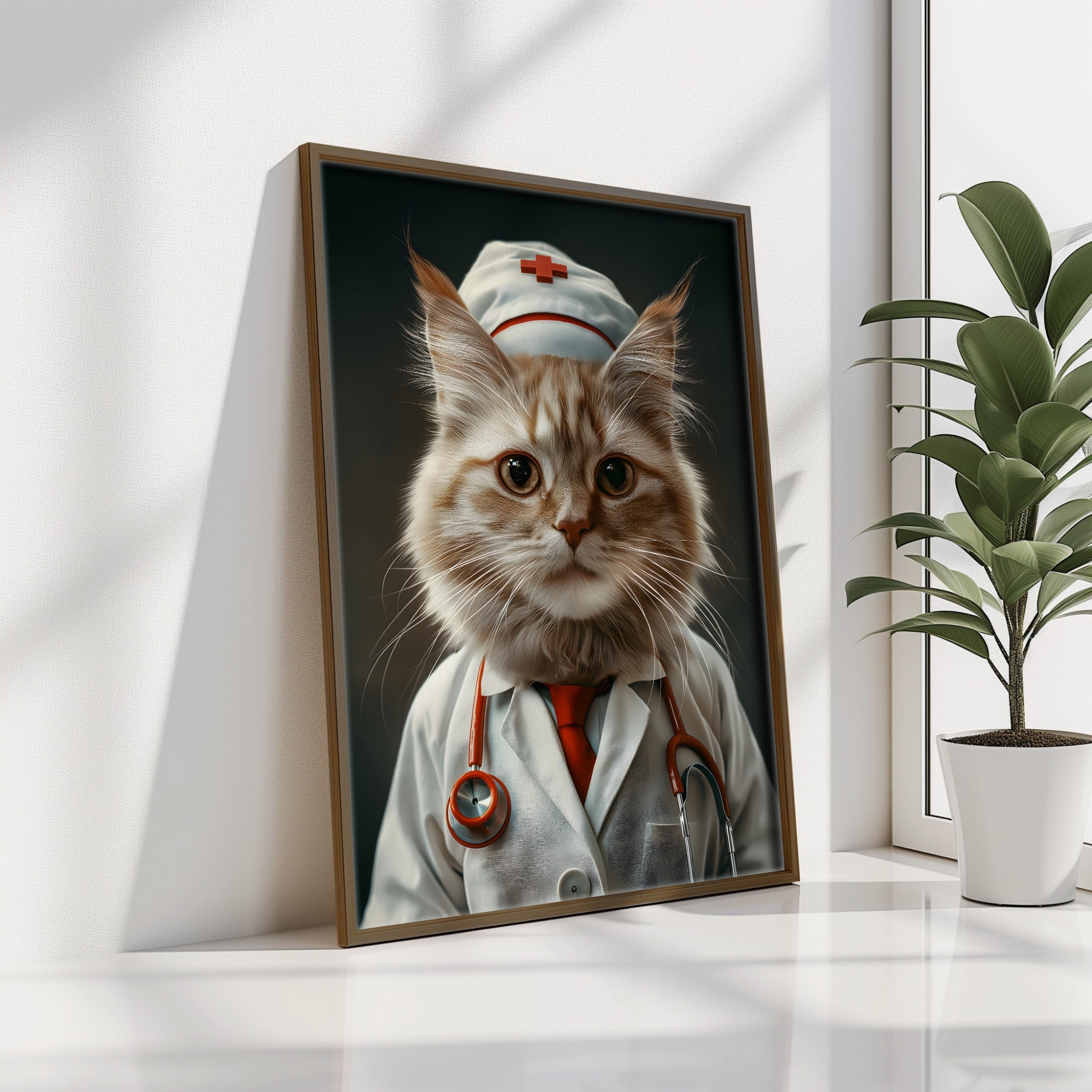 Quadro Decorativo MDF Emoldurado Multicolor 35x47cm - Impressão UV em Madeira de Pinho