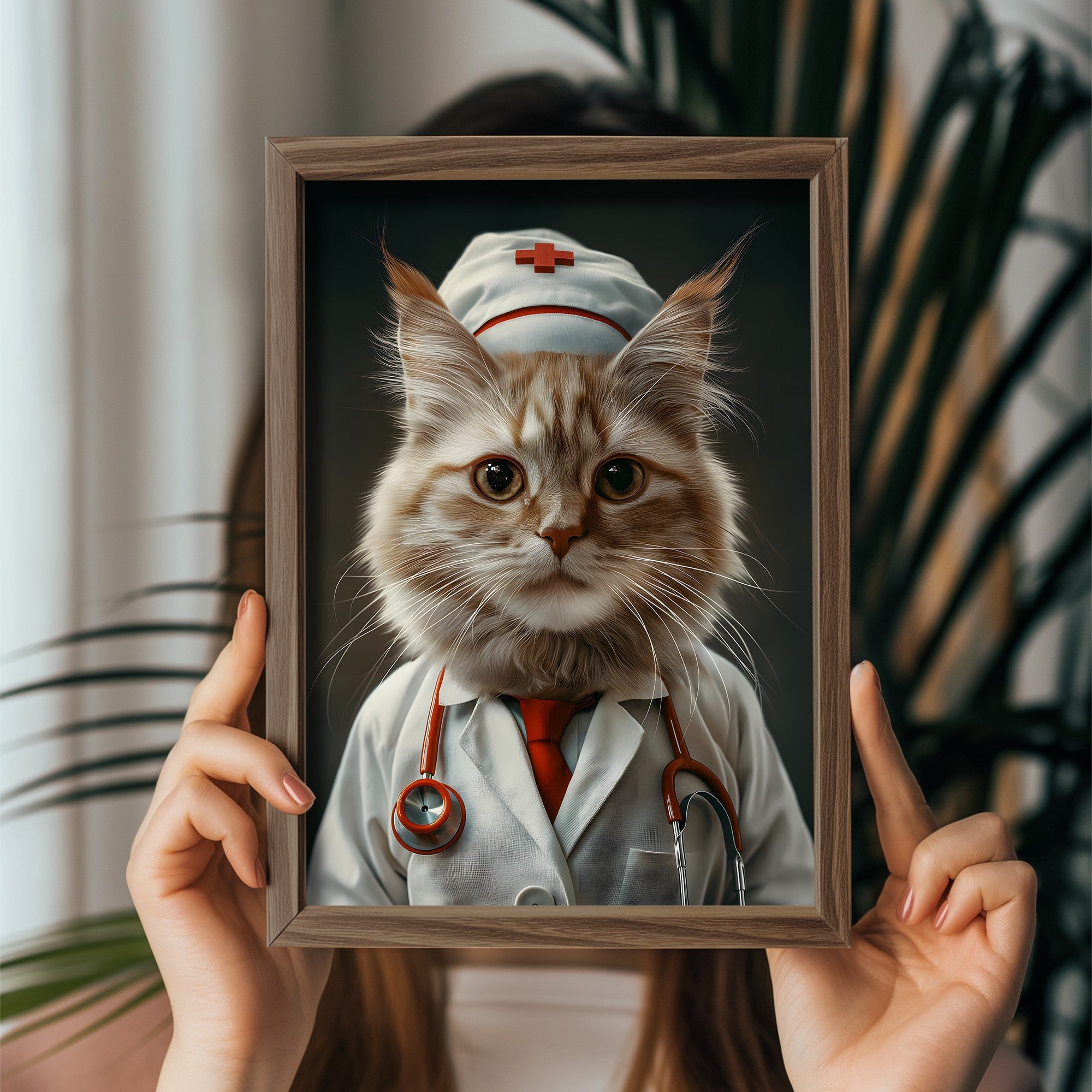 Quadro Decorativo MDF Emoldurado Multicolor 35x47cm - Impressão UV em Madeira de Pinho