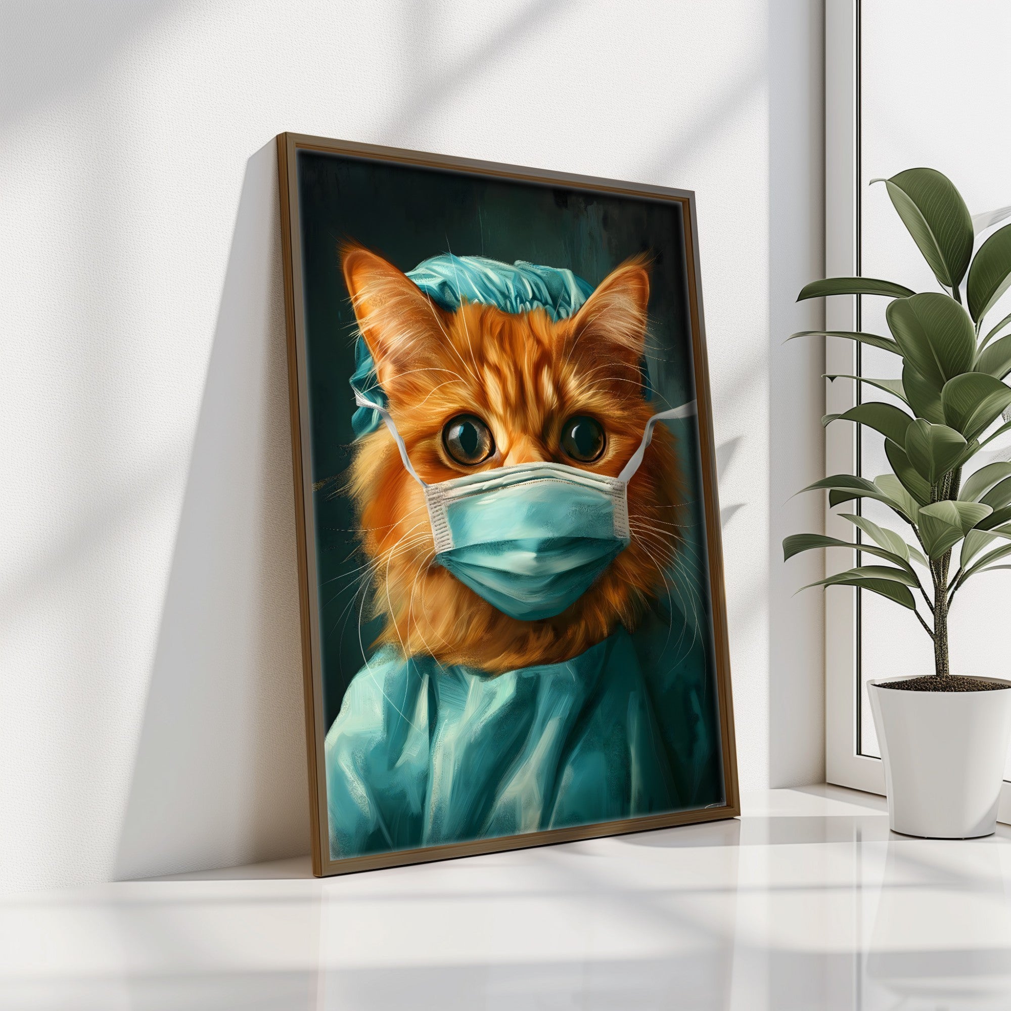 Quadro Decorativo MDF Emoldurado Multicolor 35x47cm - Impressão UV em Madeira de Pinho