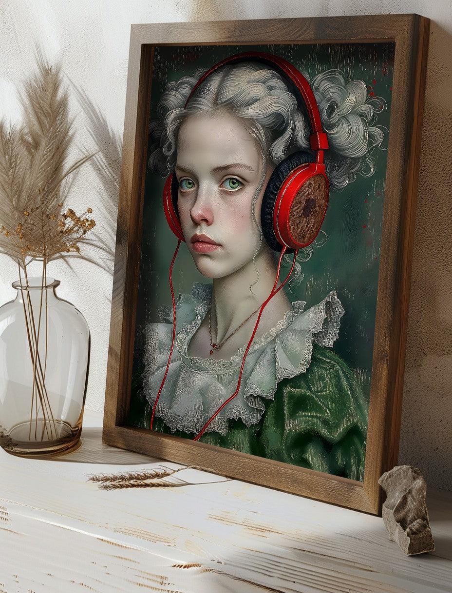 Quadro Decorativo MDF Emoldurado Multicolor 35x47cm - Impressão UV em Madeira de Pinho