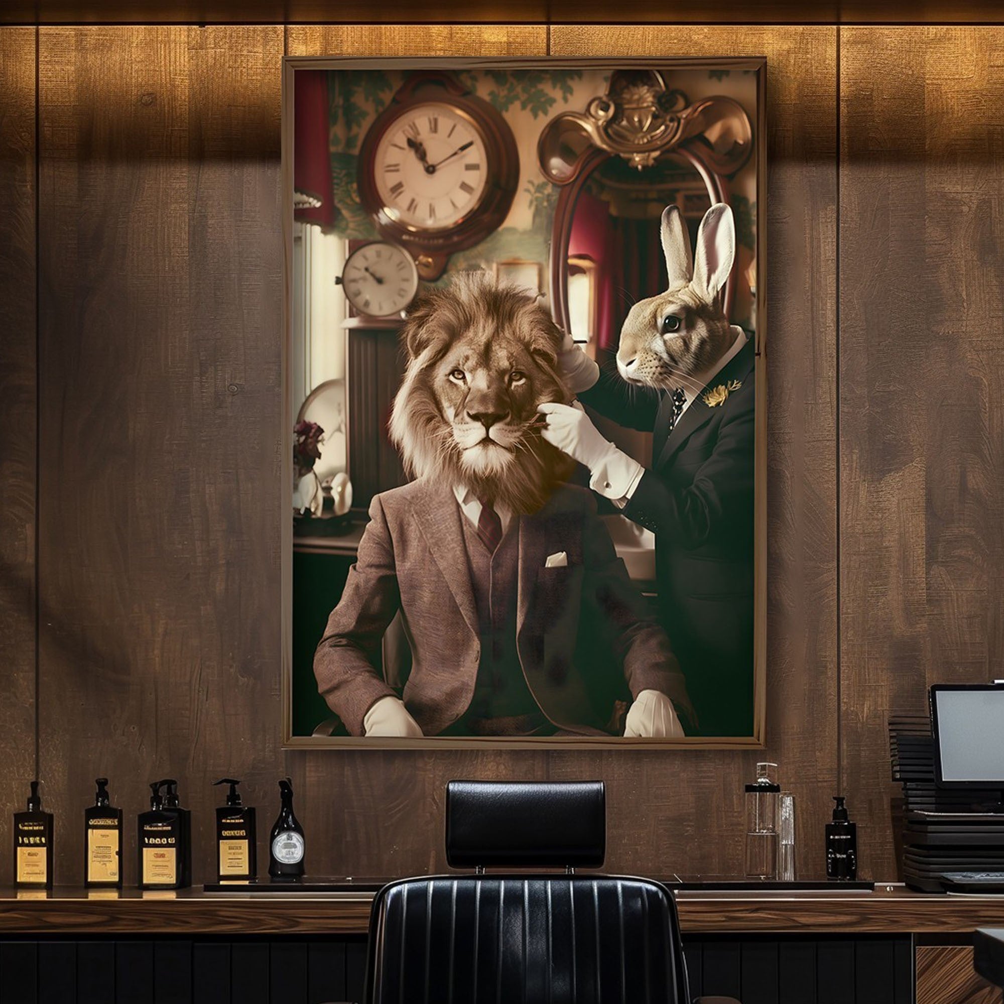 Quadro Decorativo MDF Emoldurado Multicolor 35x47cm - Impressão UV em Madeira de Pinho