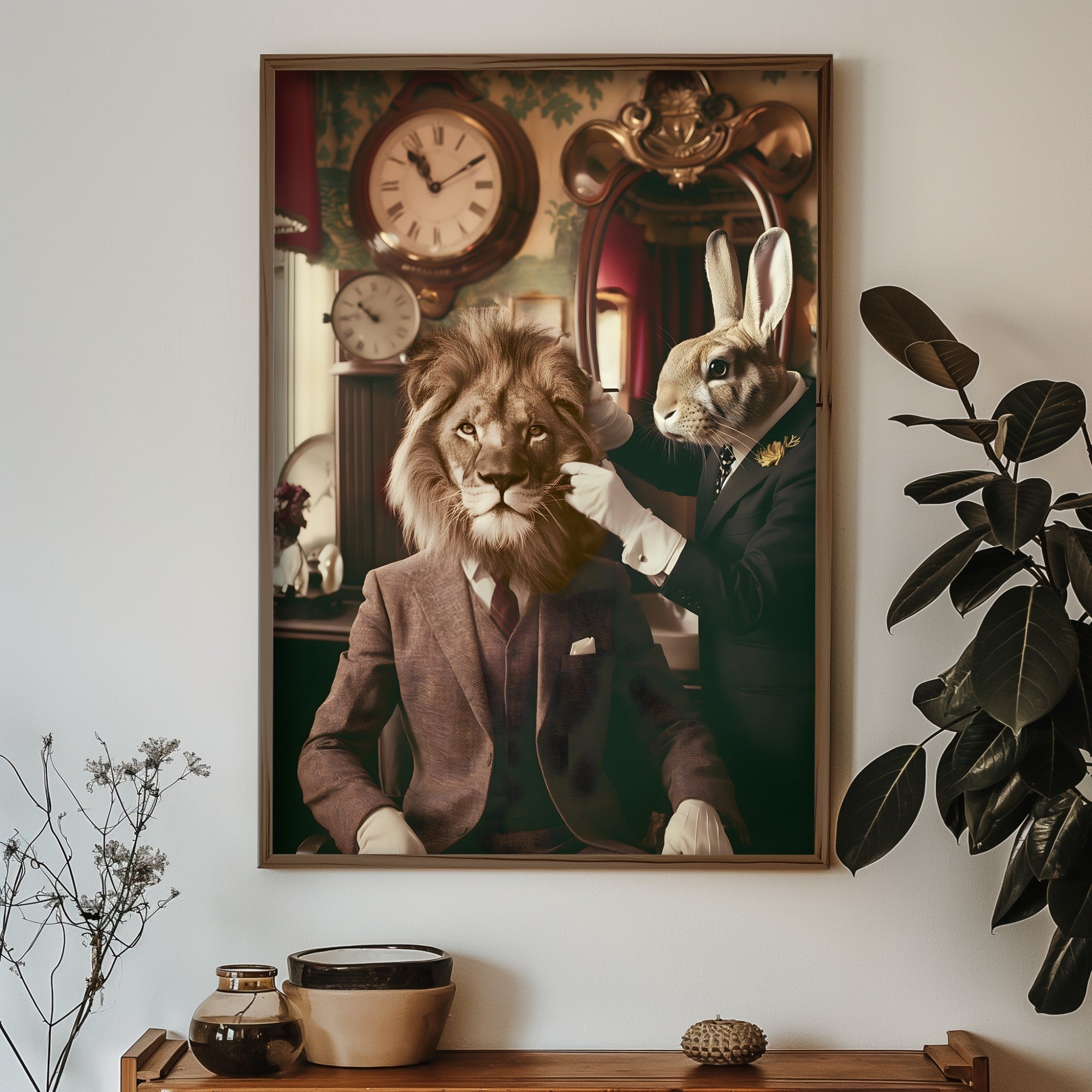 Quadro Decorativo MDF Emoldurado Multicolor 35x47cm - Impressão UV em Madeira de Pinho