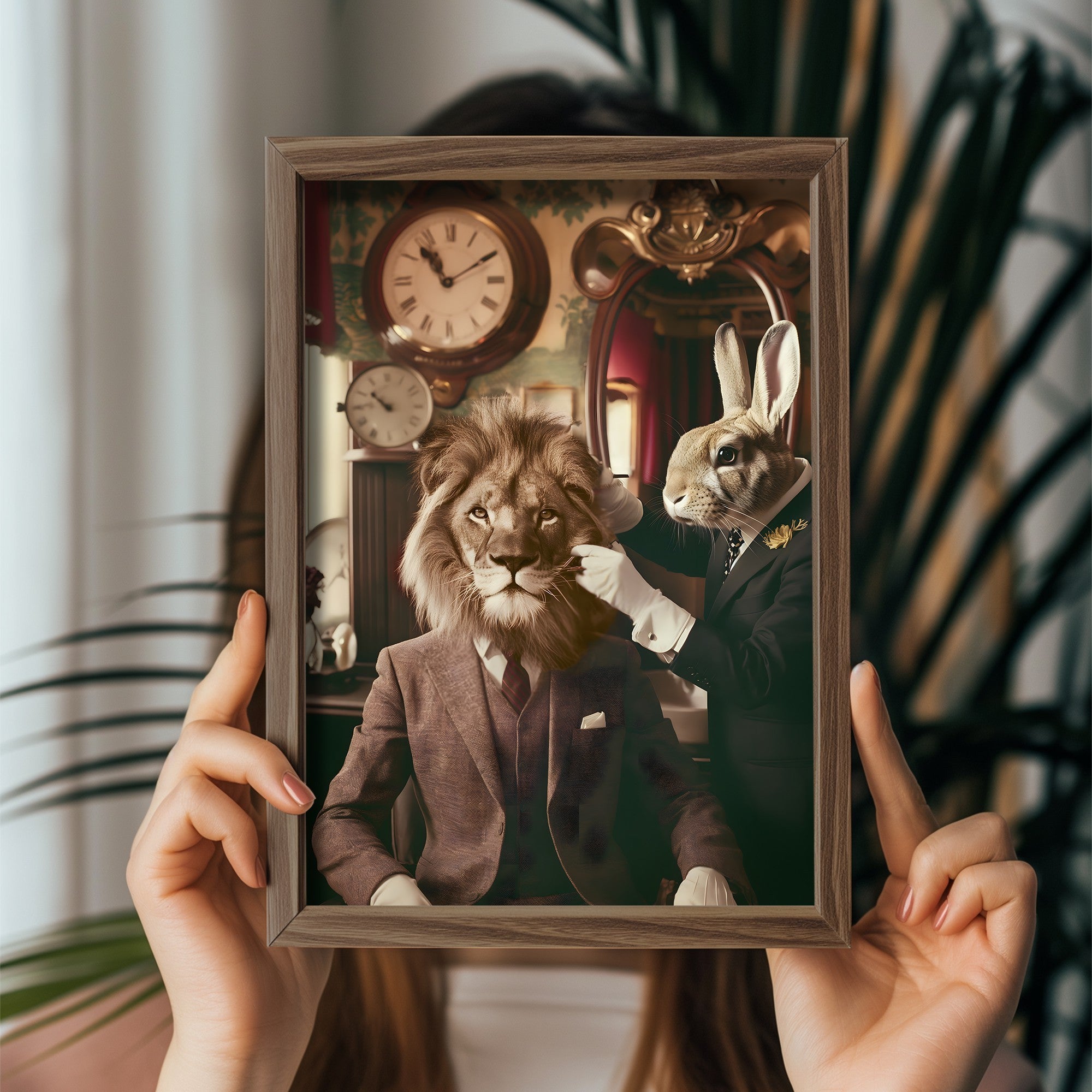 Quadro Decorativo MDF Emoldurado Multicolor 35x47cm - Impressão UV em Madeira de Pinho