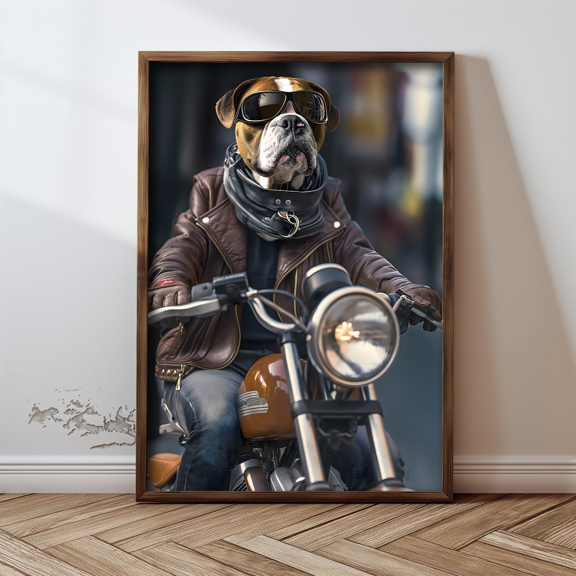 Quadro Decorativo MDF Emoldurado Multicolor 35x47cm - Impressão UV em Madeira de Pinho