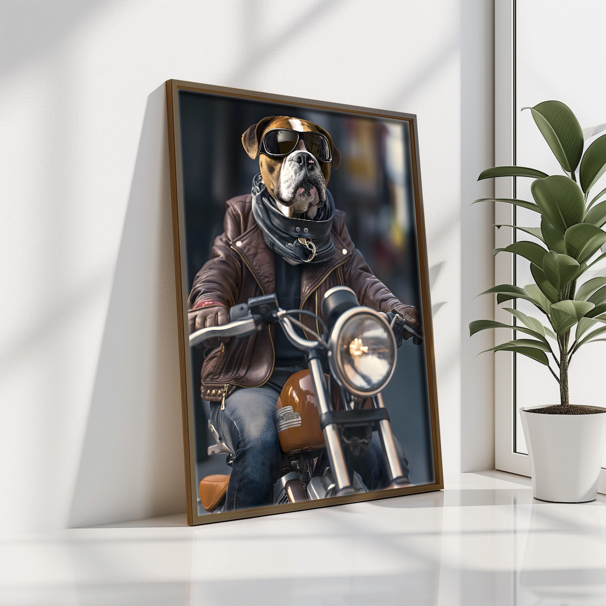 Quadro Decorativo MDF Emoldurado Multicolor 35x47cm - Impressão UV em Madeira de Pinho