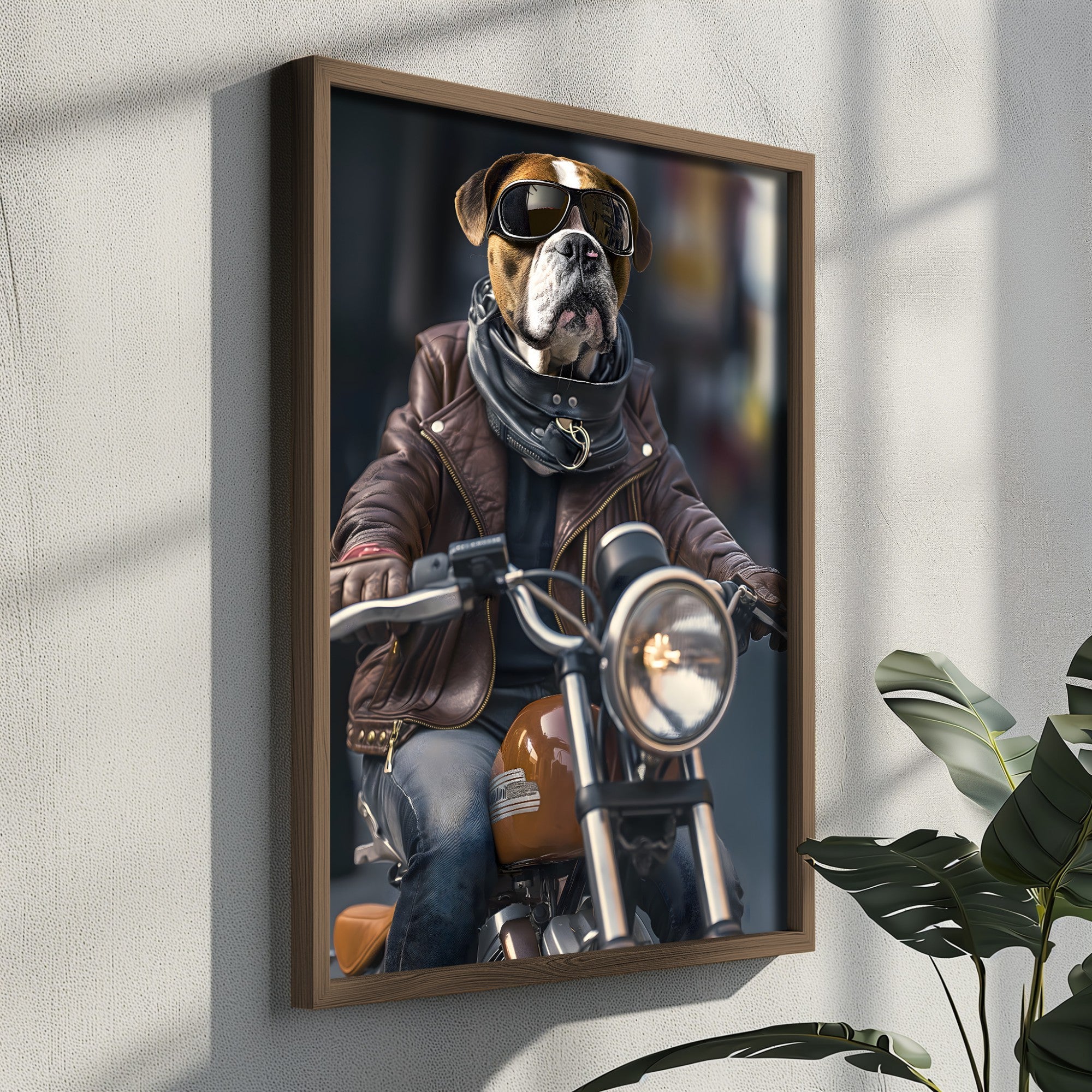 Quadro Decorativo MDF Emoldurado Multicolor 35x47cm - Impressão UV em Madeira de Pinho