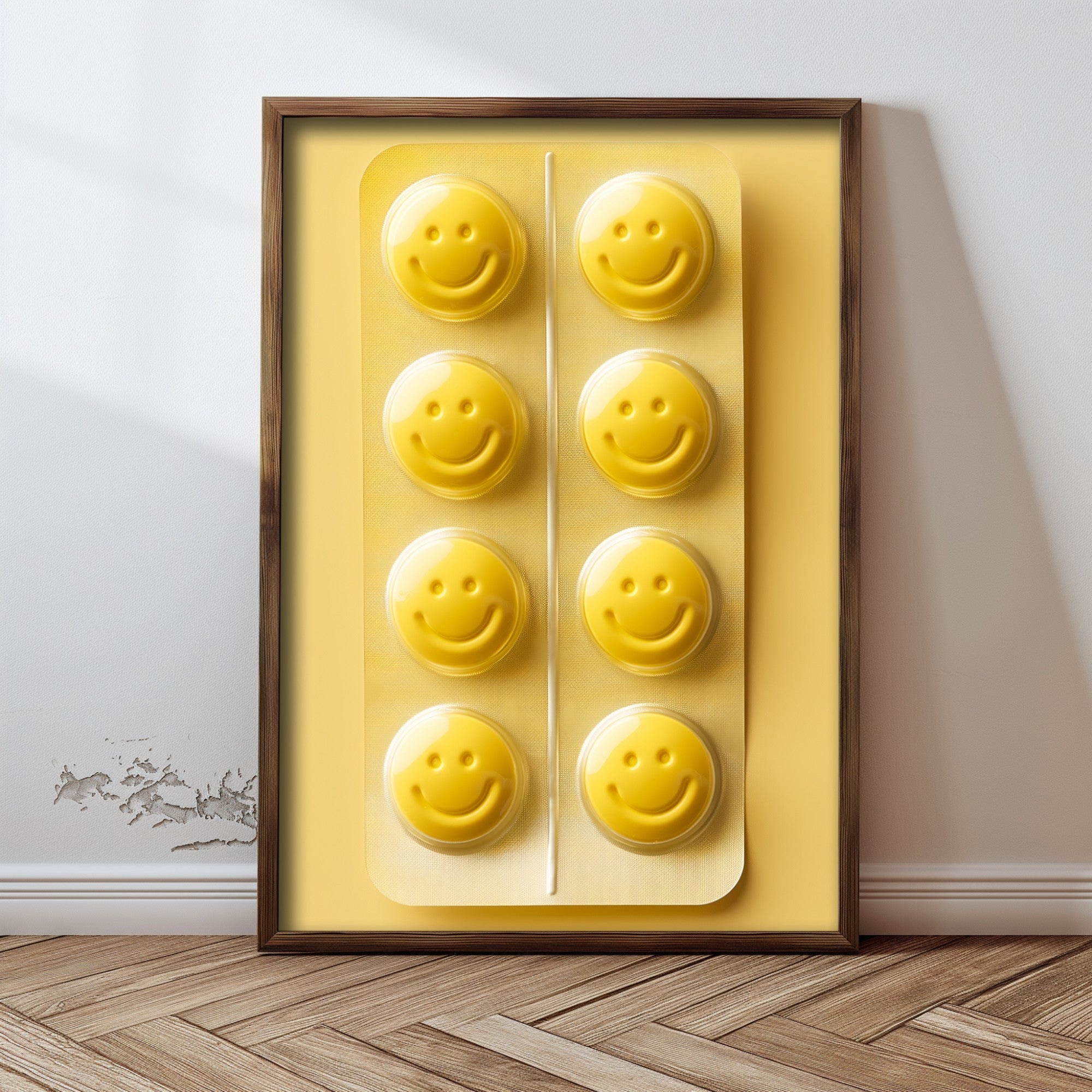 Quadro Decorativo MDF Emoldurado Multicolor 35x47cm - Impressão UV em Madeira de Pinho