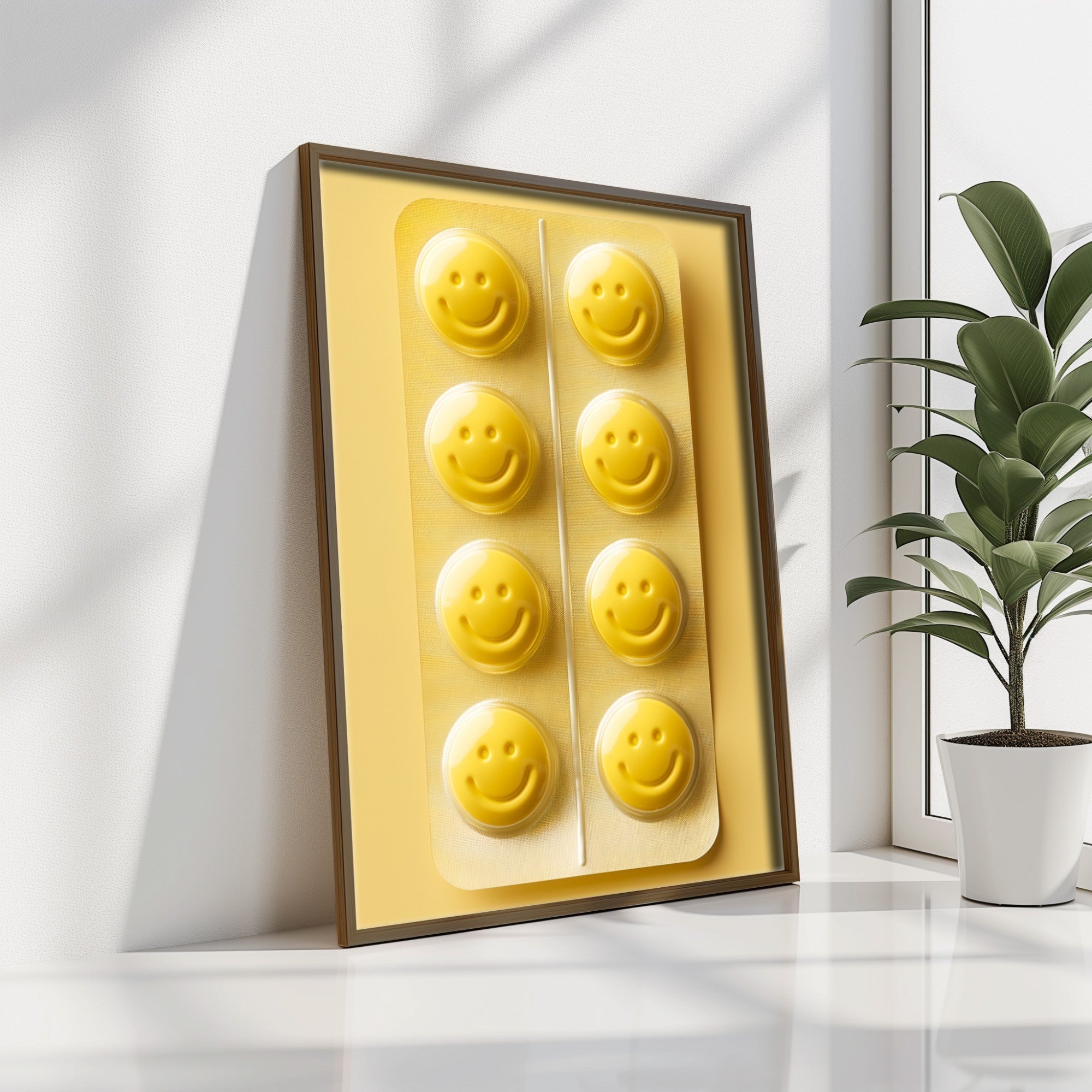 Quadro Decorativo MDF Emoldurado Multicolor 35x47cm - Impressão UV em Madeira de Pinho