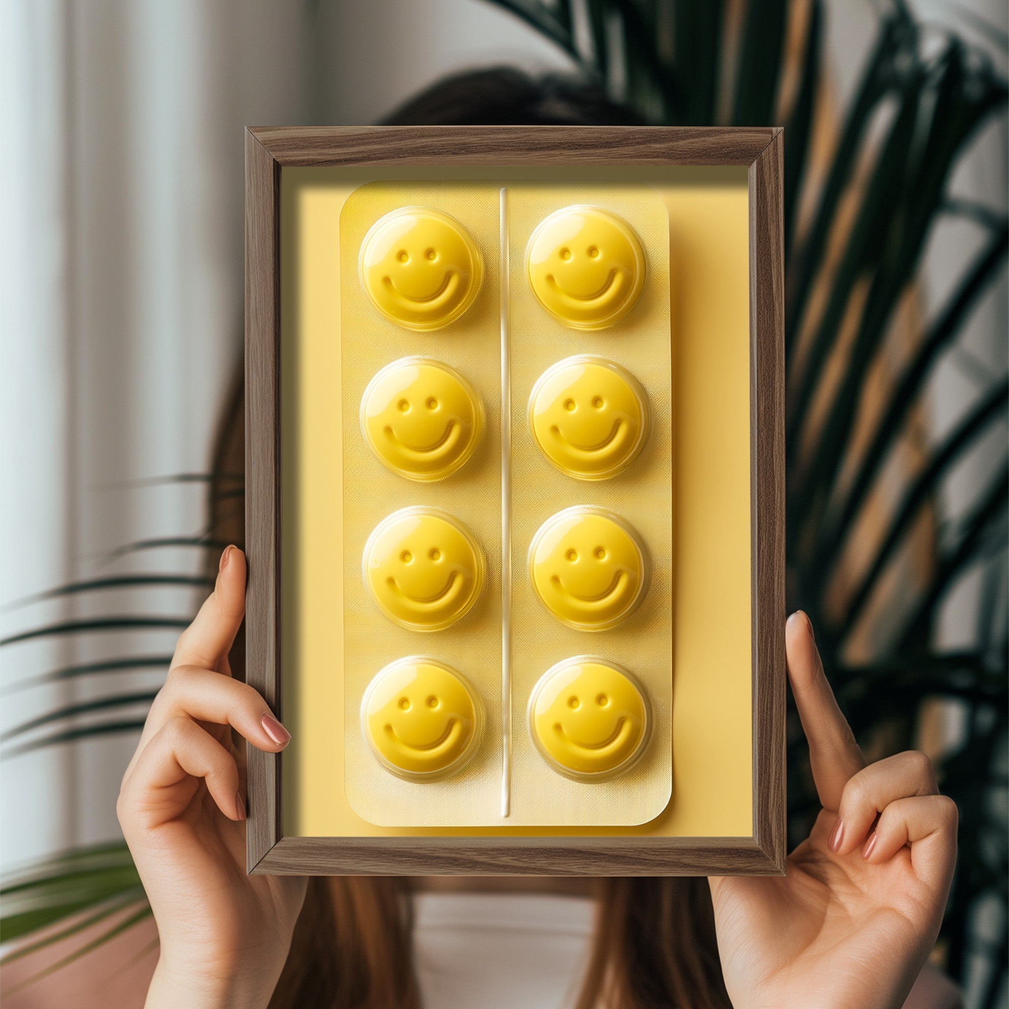 Quadro Decorativo MDF Emoldurado Multicolor 35x47cm - Impressão UV em Madeira de Pinho