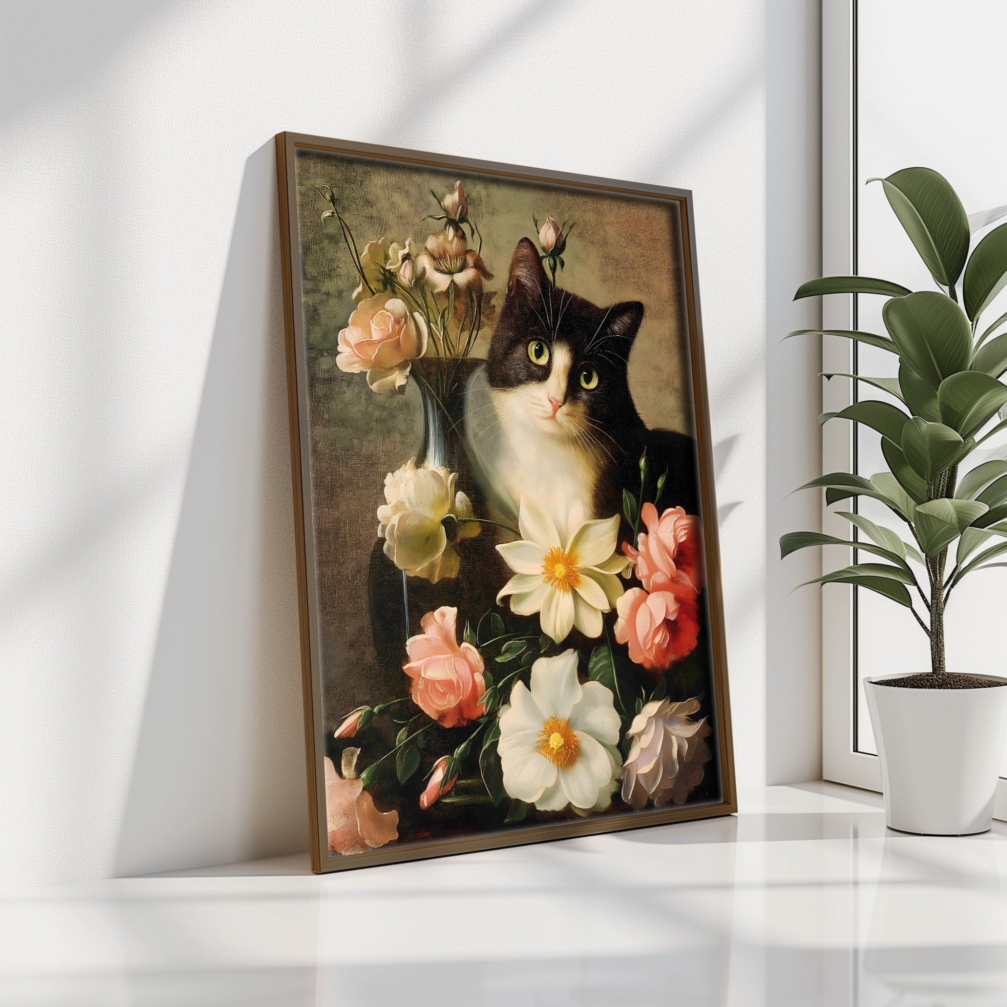 Quadro Decorativo MDF Emoldurado Multicolor 35x47cm - Impressão UV em Madeira de Pinho