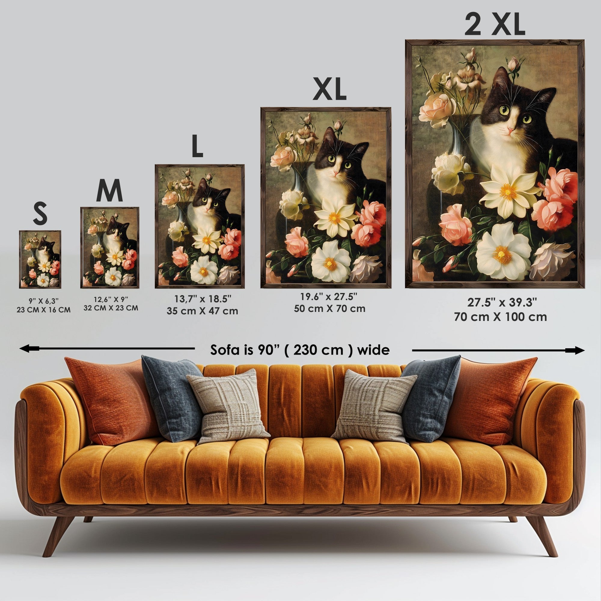 Quadro Decorativo MDF Emoldurado Multicolor 35x47cm - Impressão UV em Madeira de Pinho