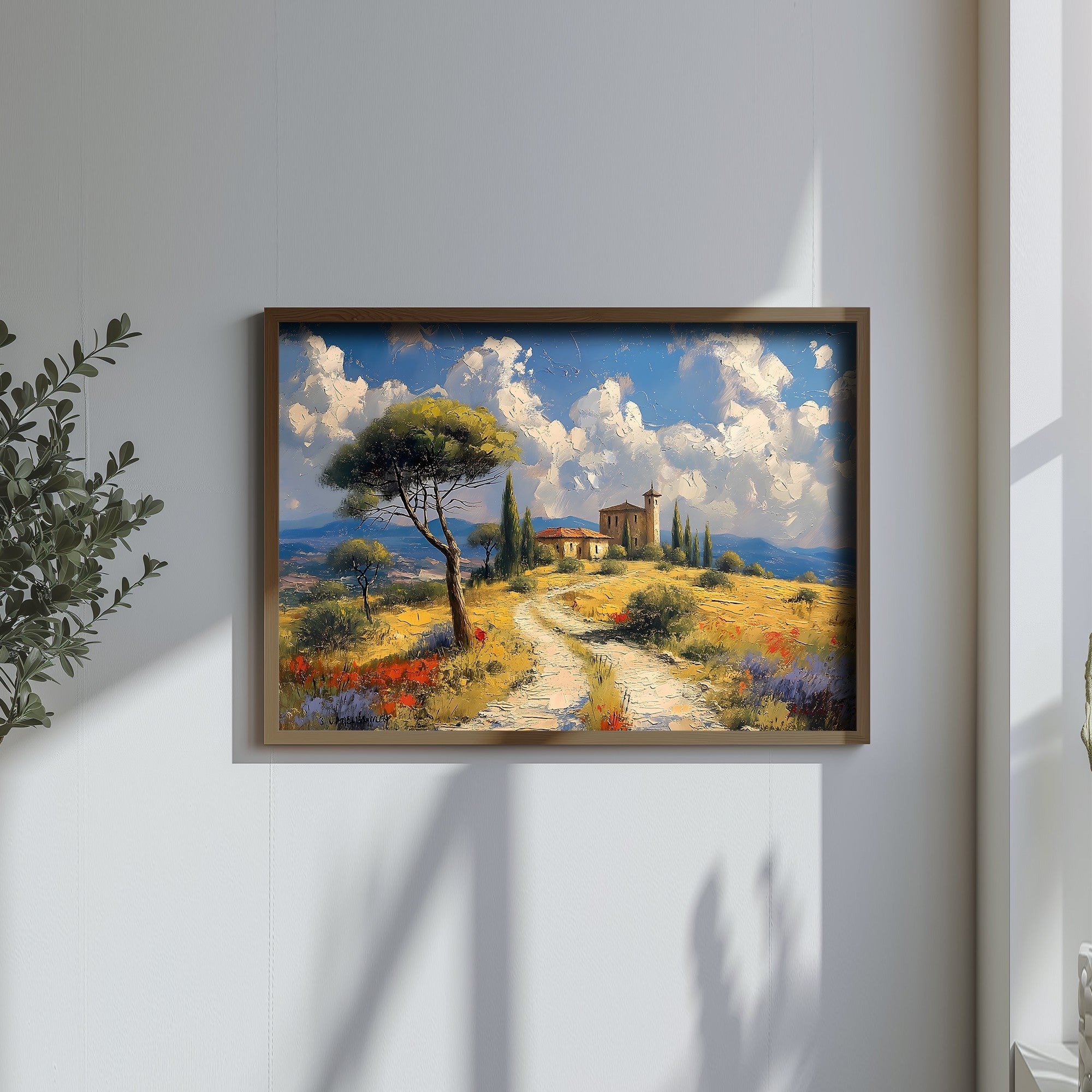 Quadro Decorativo MDF Emoldurado Multicolor GE065-L - Impressão UV em Madeira de Pinho 35x47cm