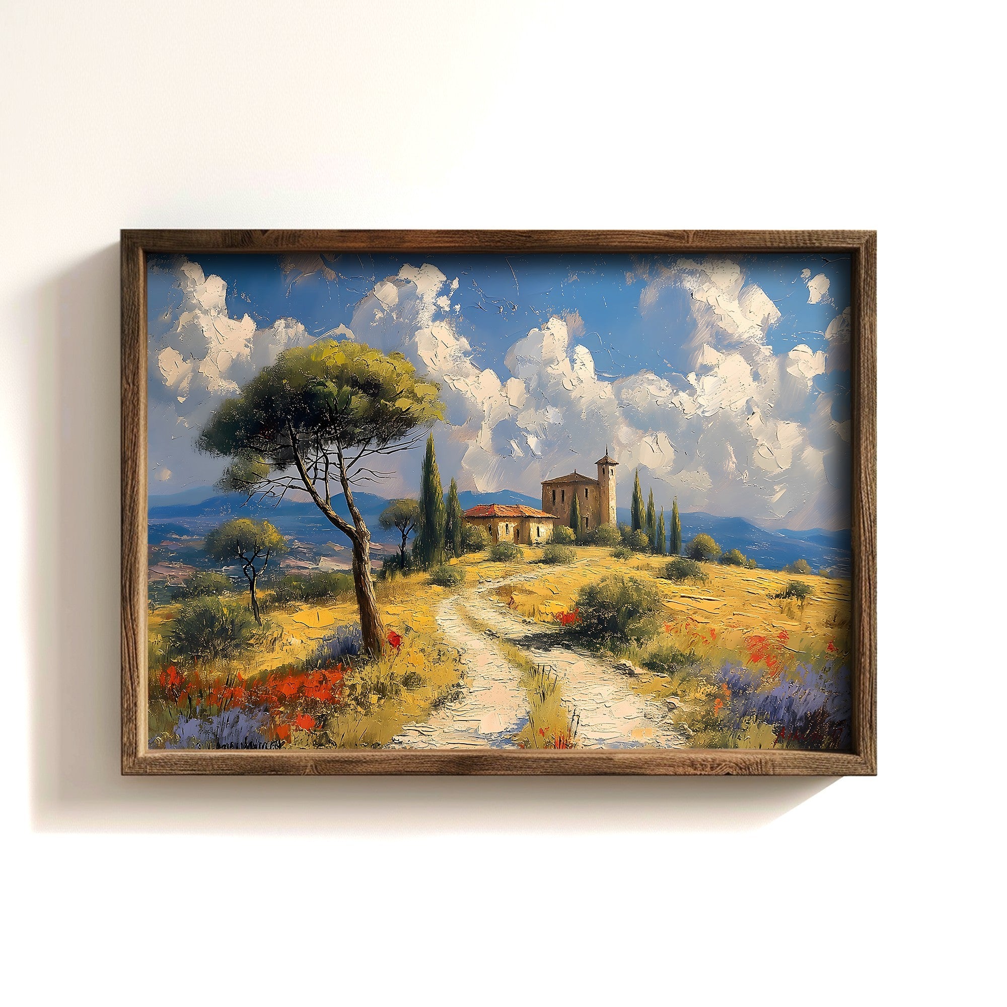 Quadro Decorativo MDF Emoldurado Multicolor GE065-L - Impressão UV em Madeira de Pinho 35x47cm