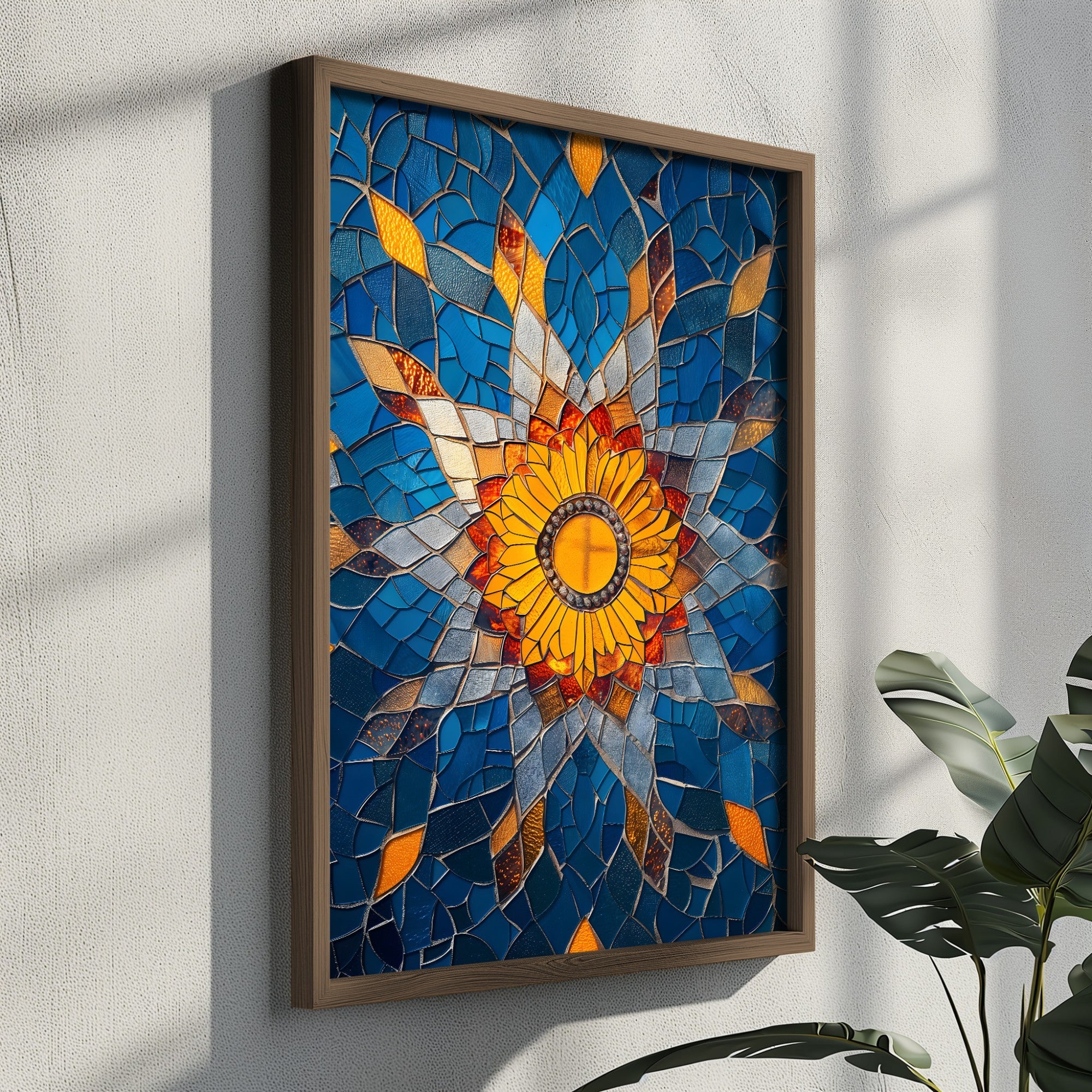 Quadro Decorativo MDF Emoldurado Multicolor GE067-L - Impressão UV em Madeira de Pinho 35x47cm