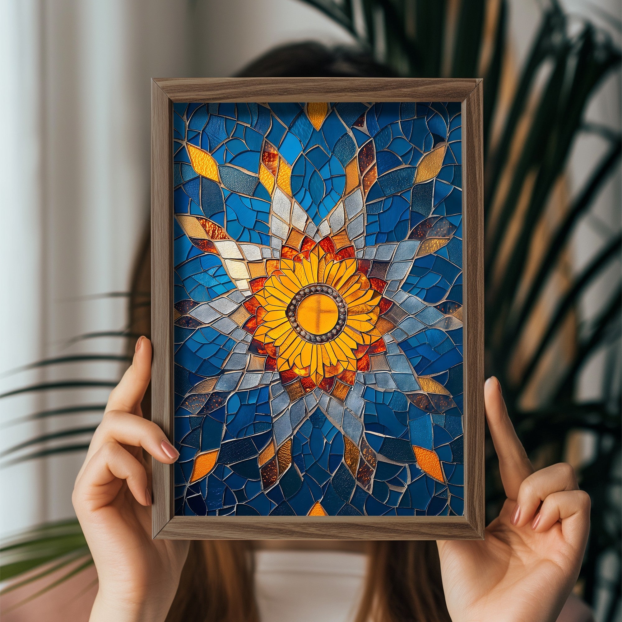 Quadro Decorativo MDF Emoldurado Multicolor GE067-L - Impressão UV em Madeira de Pinho 35x47cm