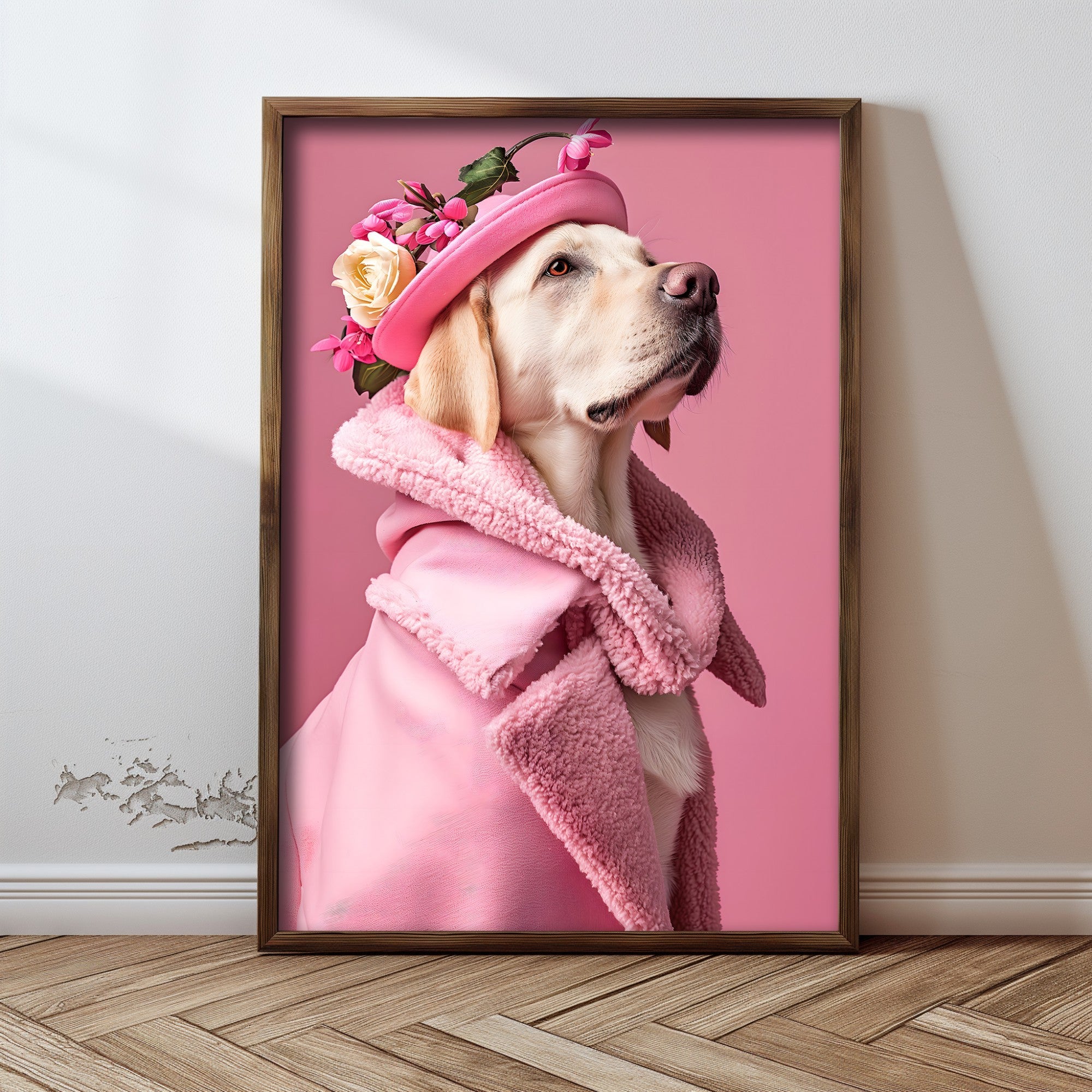 Quadro Decorativo MDF Emoldurado Multicolor GE077-L - Impressão UV em Madeira de Pinho 35x47cm