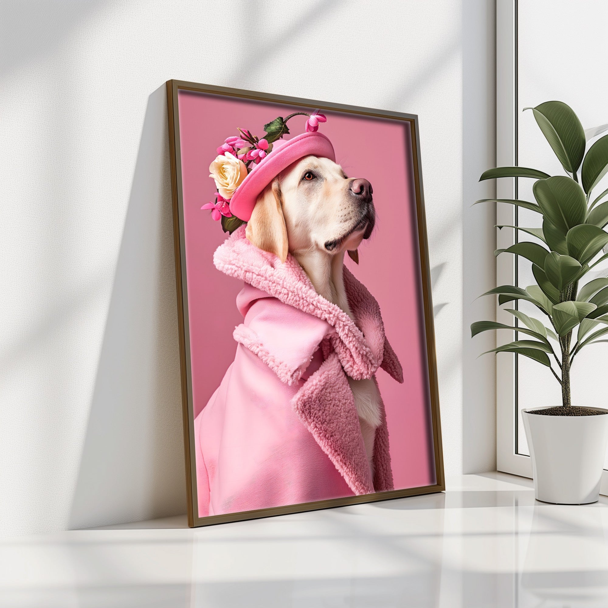 Quadro Decorativo MDF Emoldurado Multicolor GE077-L - Impressão UV em Madeira de Pinho 35x47cm