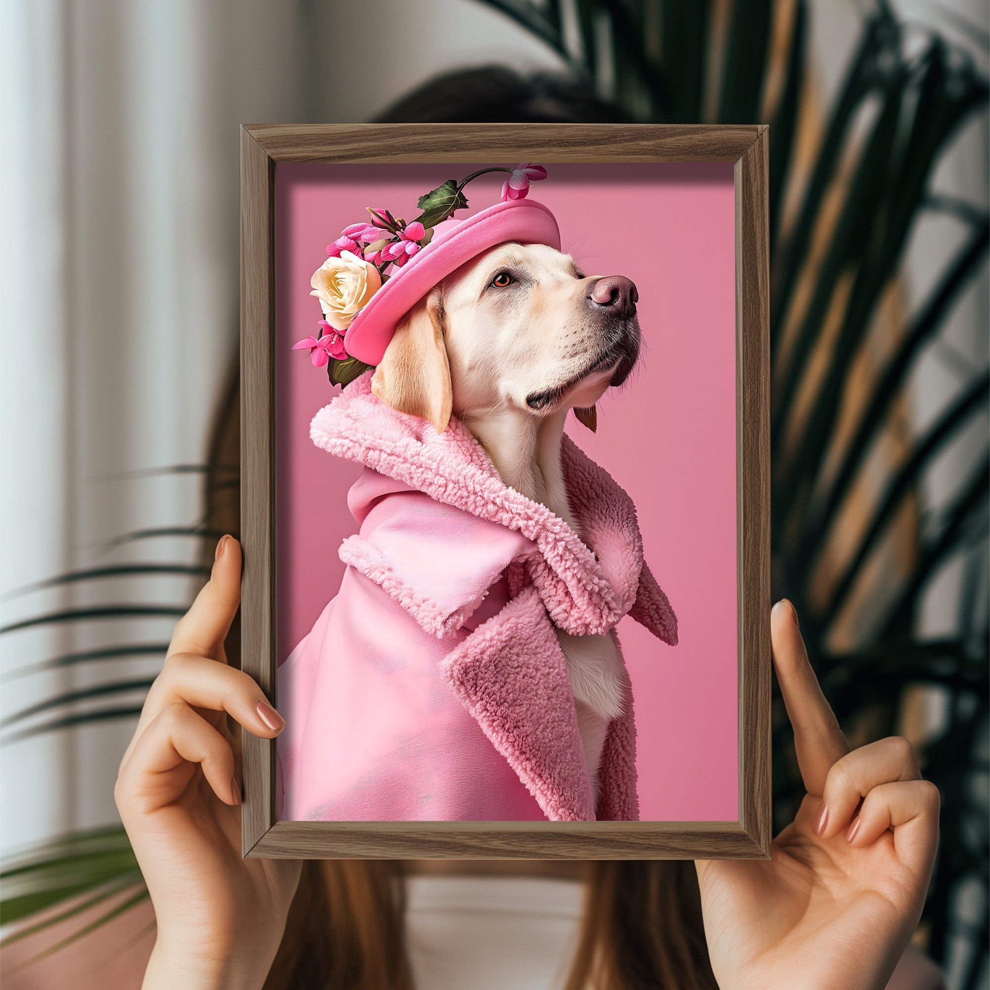 Quadro Decorativo MDF Emoldurado Multicolor GE077-L - Impressão UV em Madeira de Pinho 35x47cm