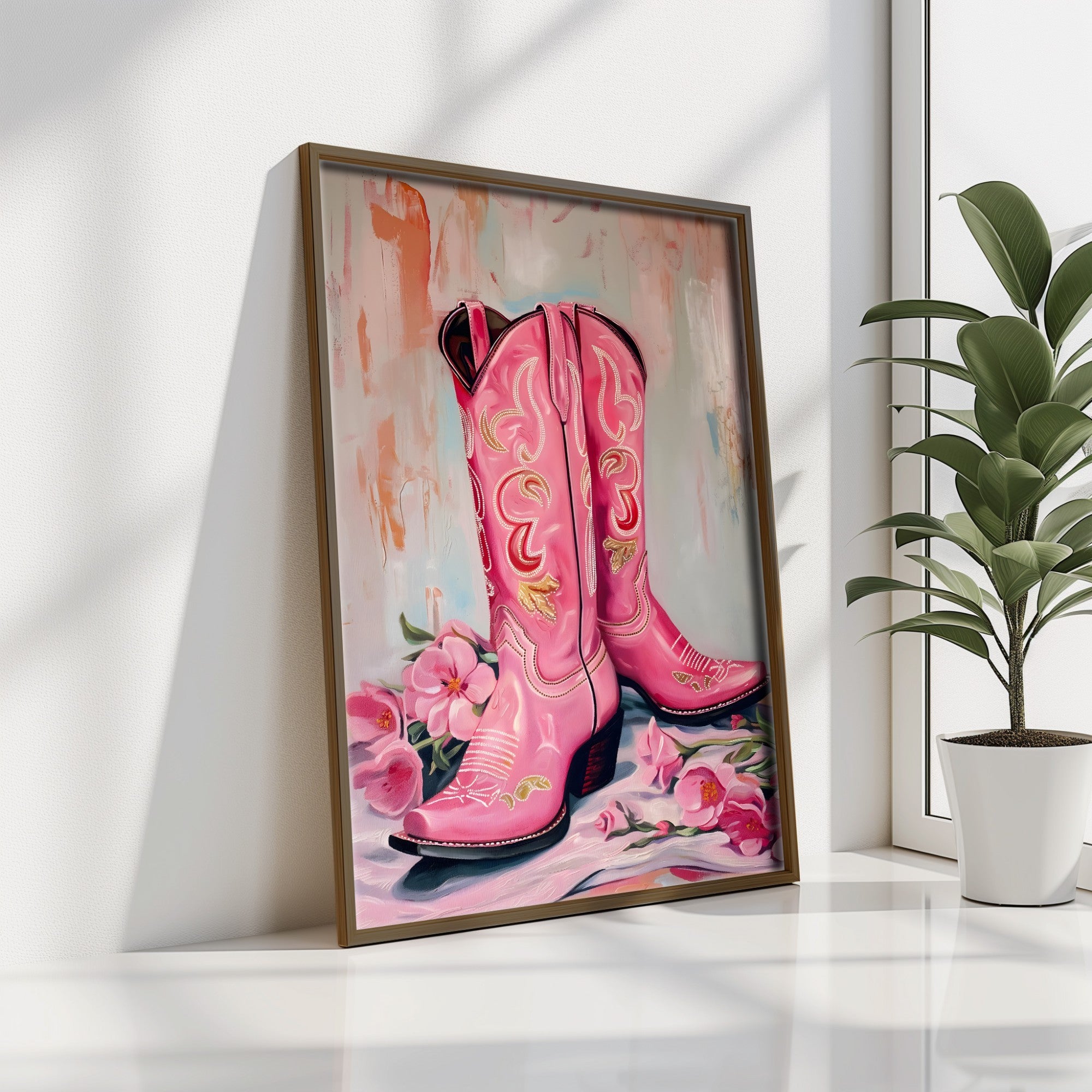 Quadro Decorativo MDF Emoldurado Multicolor GE083-L - Impressão UV em Madeira de Pinho 35x47cm