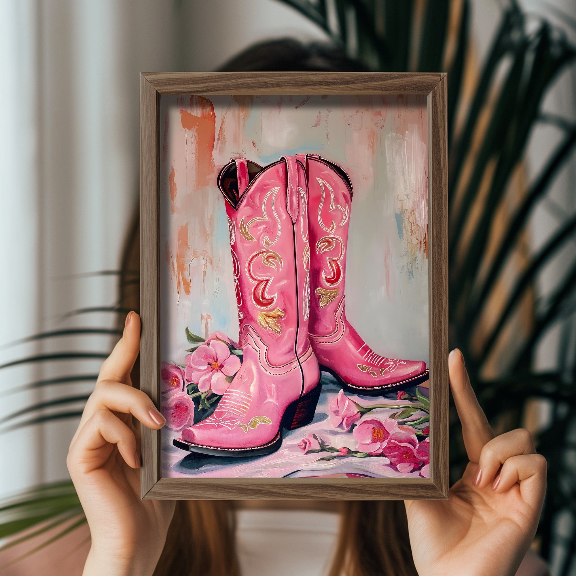 Quadro Decorativo MDF Emoldurado Multicolor GE083-L - Impressão UV em Madeira de Pinho 35x47cm