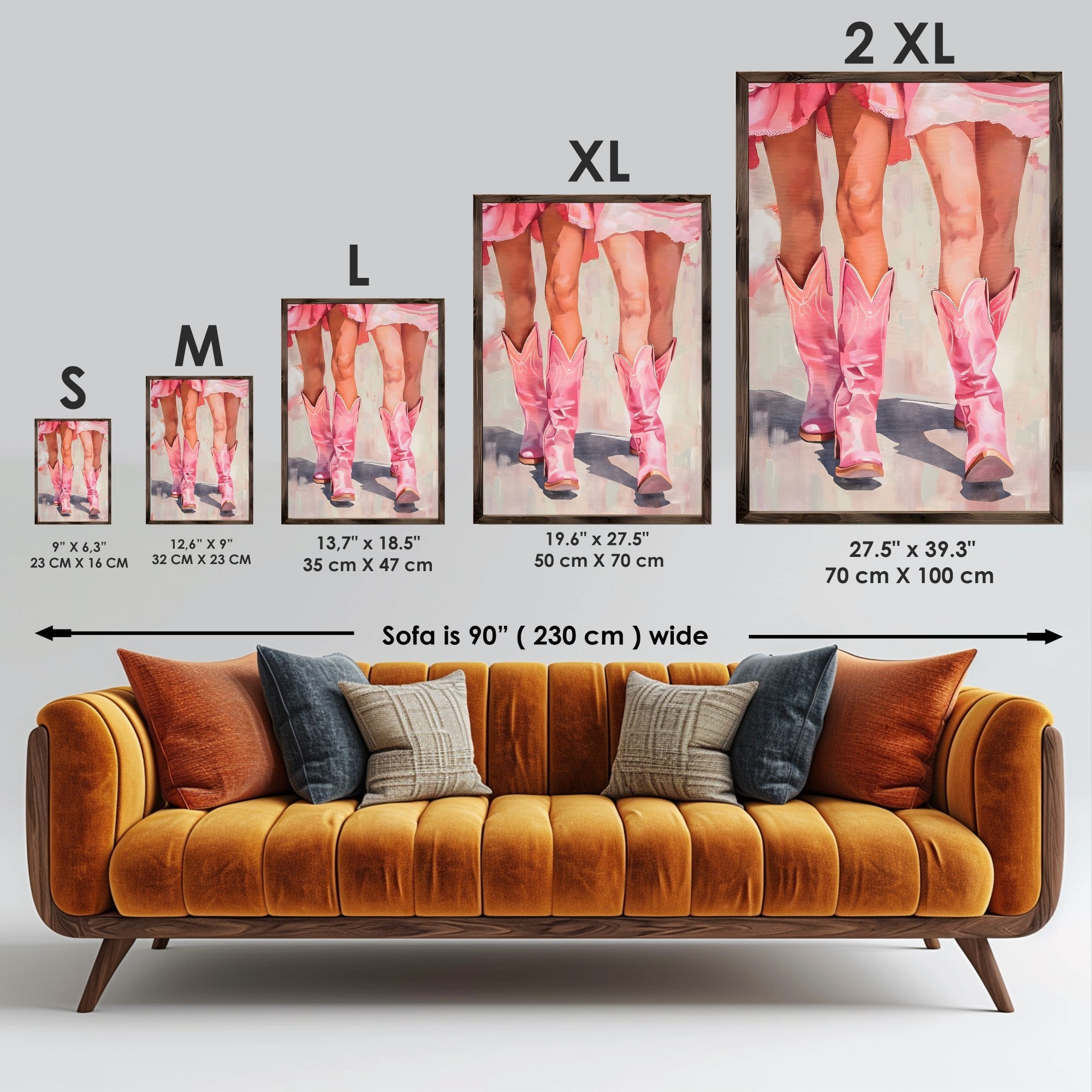 Quadro Decorativo MDF Emoldurado Multicolor 35x47cm - Impressão UV em Madeira de Pinho