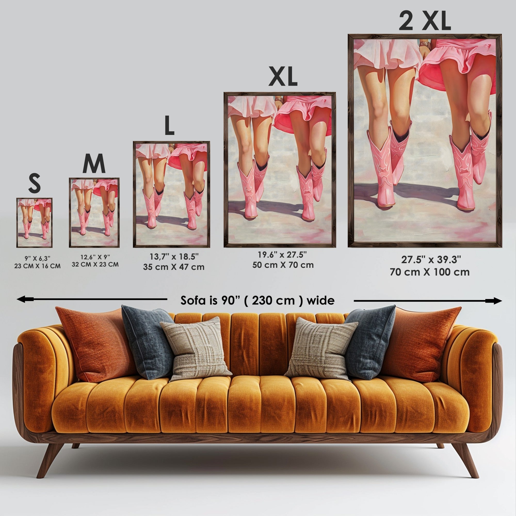 Quadro Decorativo MDF Emoldurado Multicolor GE086-L - Impressão UV em Madeira de Pinho 35x47cm