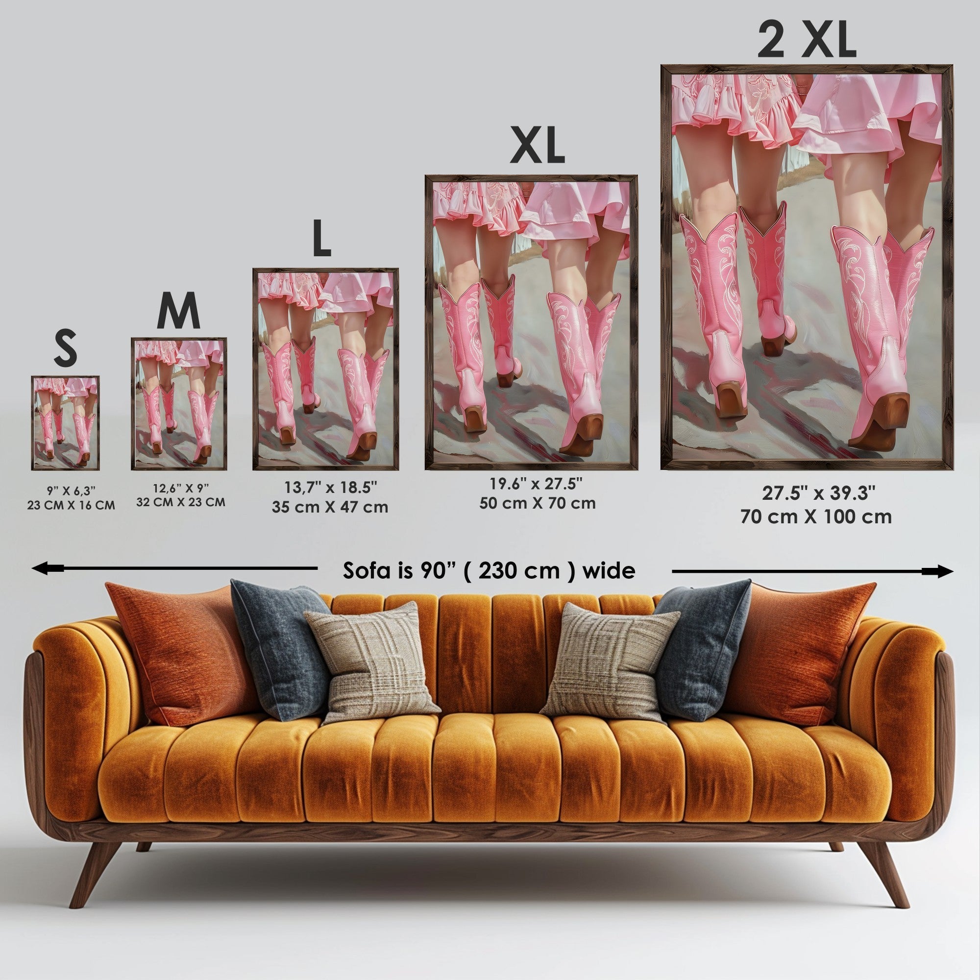 Quadro Decorativo MDF Emoldurado Multicolor GE087-L - Impressão UV em Madeira de Pinho 35x47cm