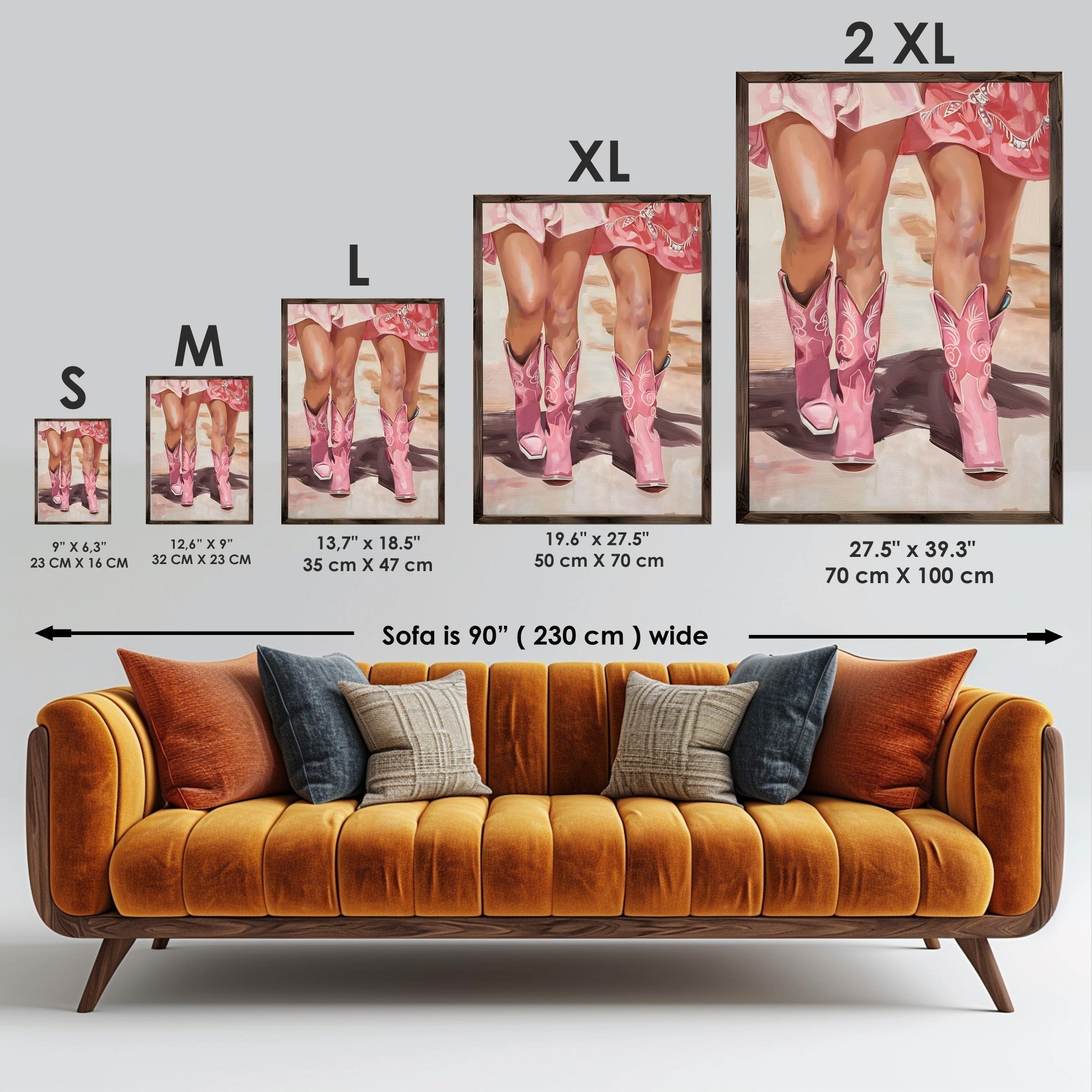 Quadro Decorativo MDF Emoldurado Multicolor GE088-L - Impressão UV em Madeira de Pinho 35x47cm