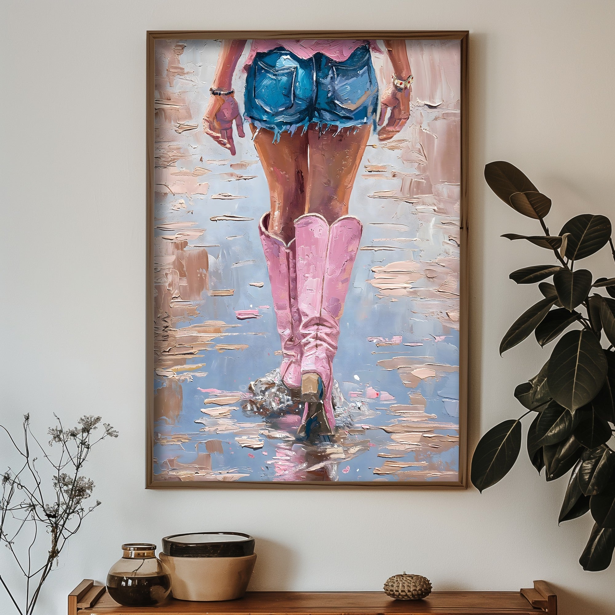 Quadro Decorativo MDF Emoldurado GE090-L Multicolor 35x47cm - Impressão UV em Madeira de Pinho