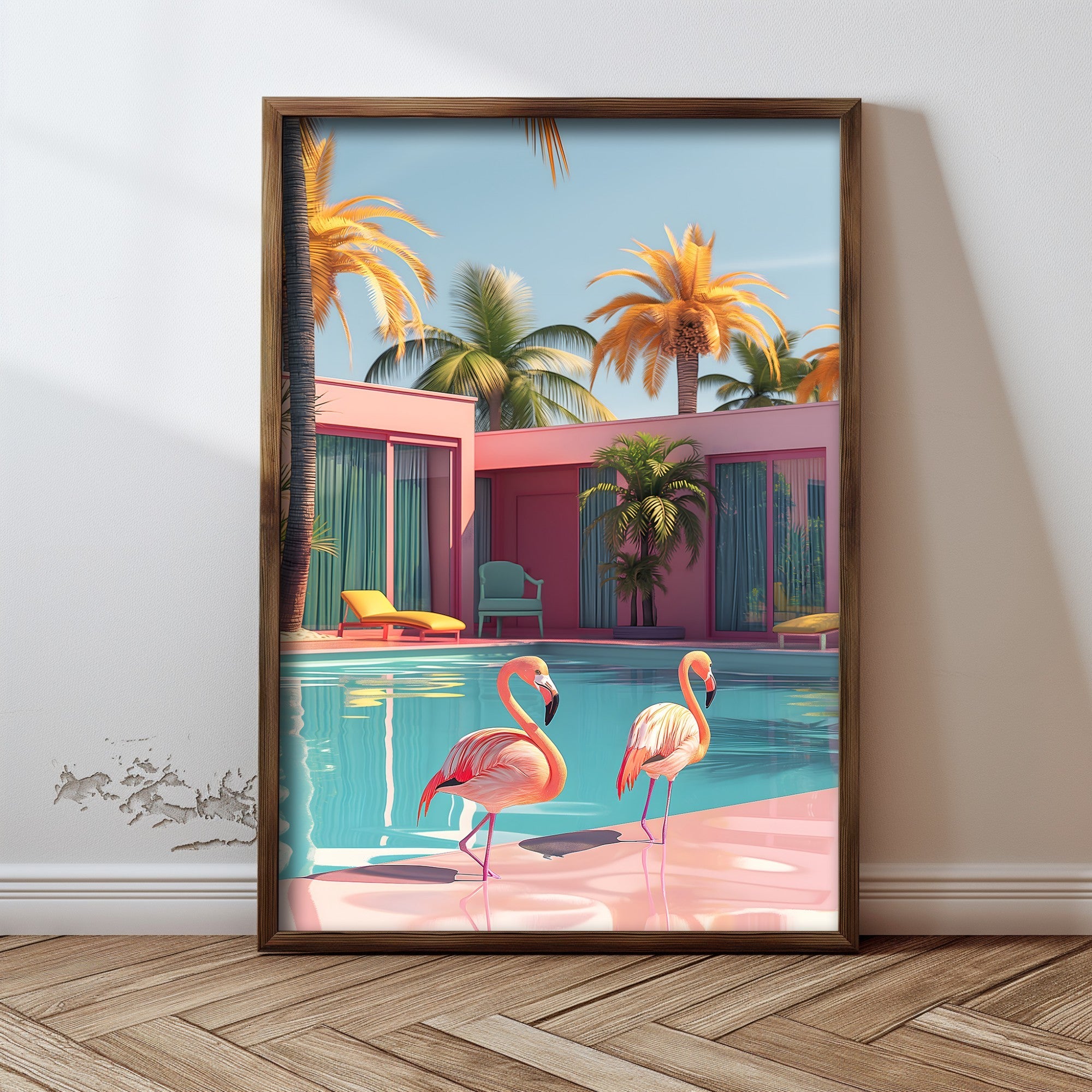 Quadro Decorativo MDF Emoldurado Multicolor GE093-L - Impressão UV em Madeira de Pinho 35x47cm