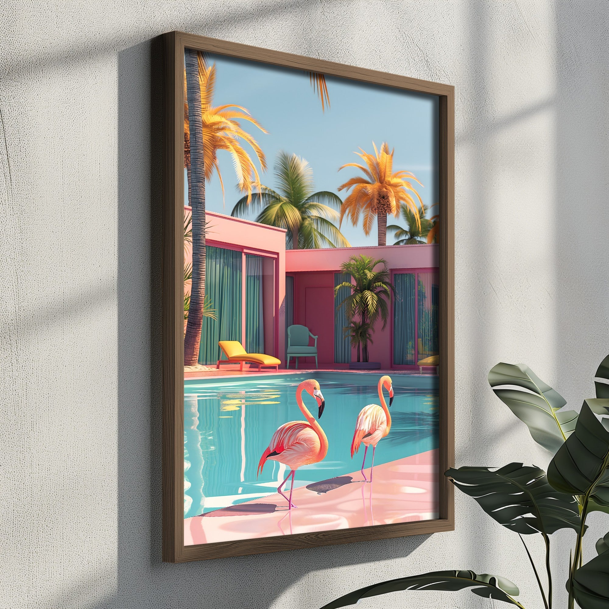 Quadro Decorativo MDF Emoldurado Multicolor GE093-L - Impressão UV em Madeira de Pinho 35x47cm