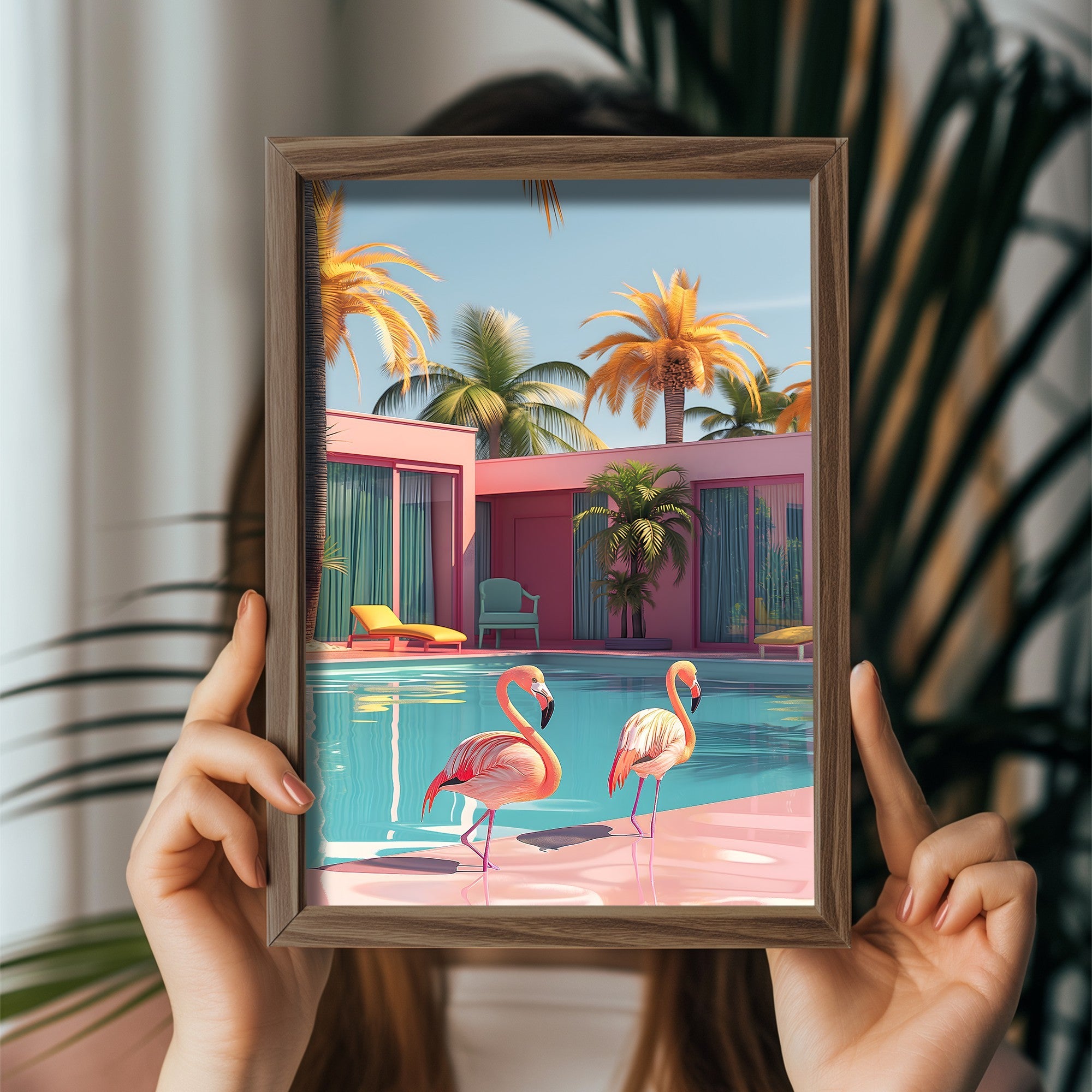 Quadro Decorativo MDF Emoldurado Multicolor GE093-L - Impressão UV em Madeira de Pinho 35x47cm