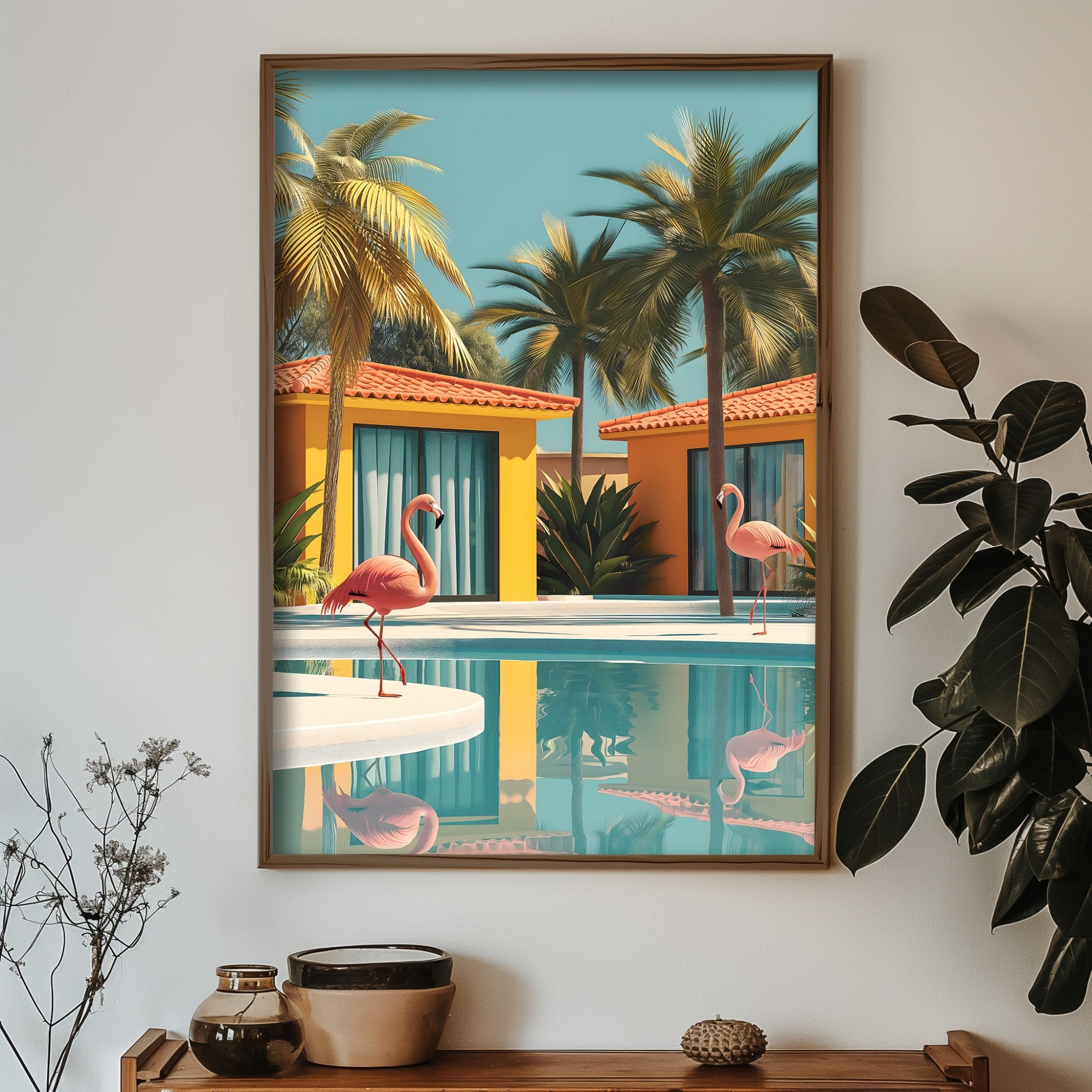 Quadro Decorativo MDF Emoldurado Multicolor 35x47cm - Impressão UV em Madeira de Pinho