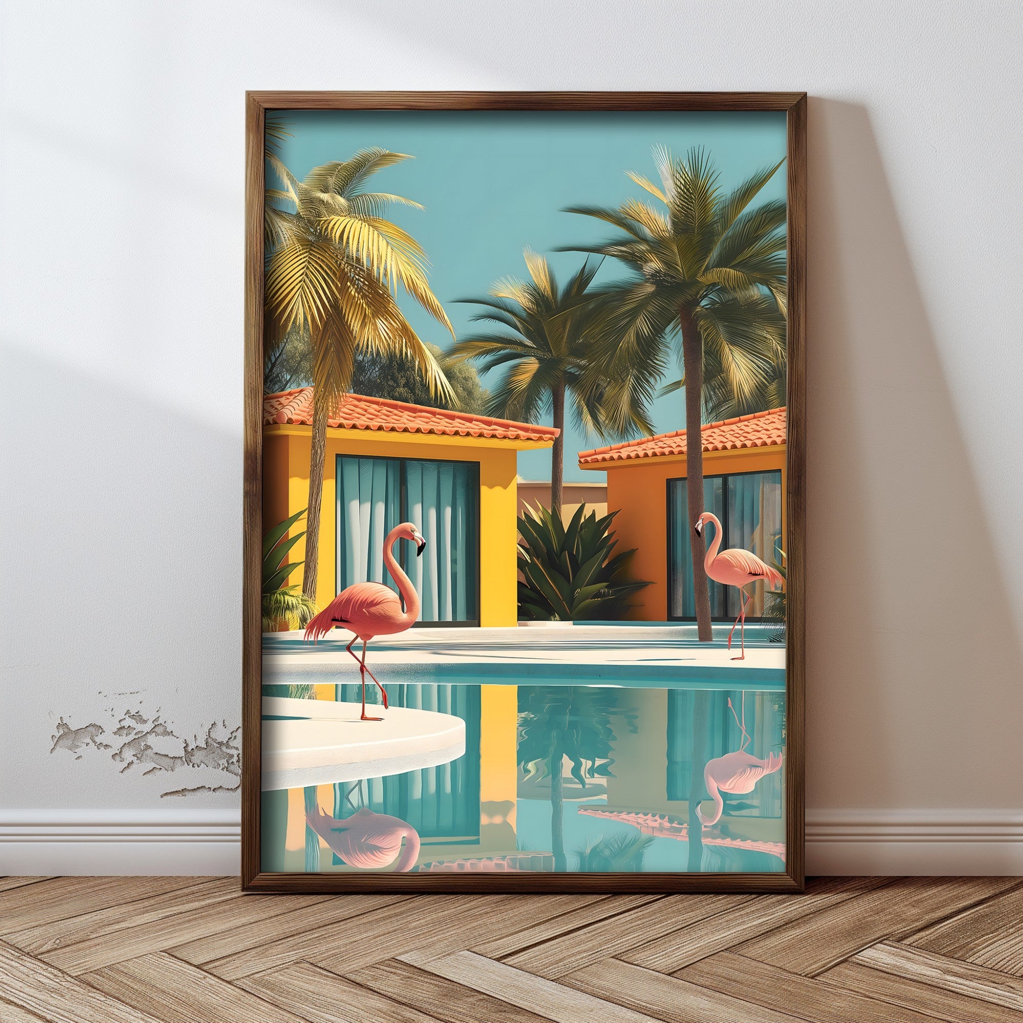 Quadro Decorativo MDF Emoldurado Multicolor 35x47cm - Impressão UV em Madeira de Pinho