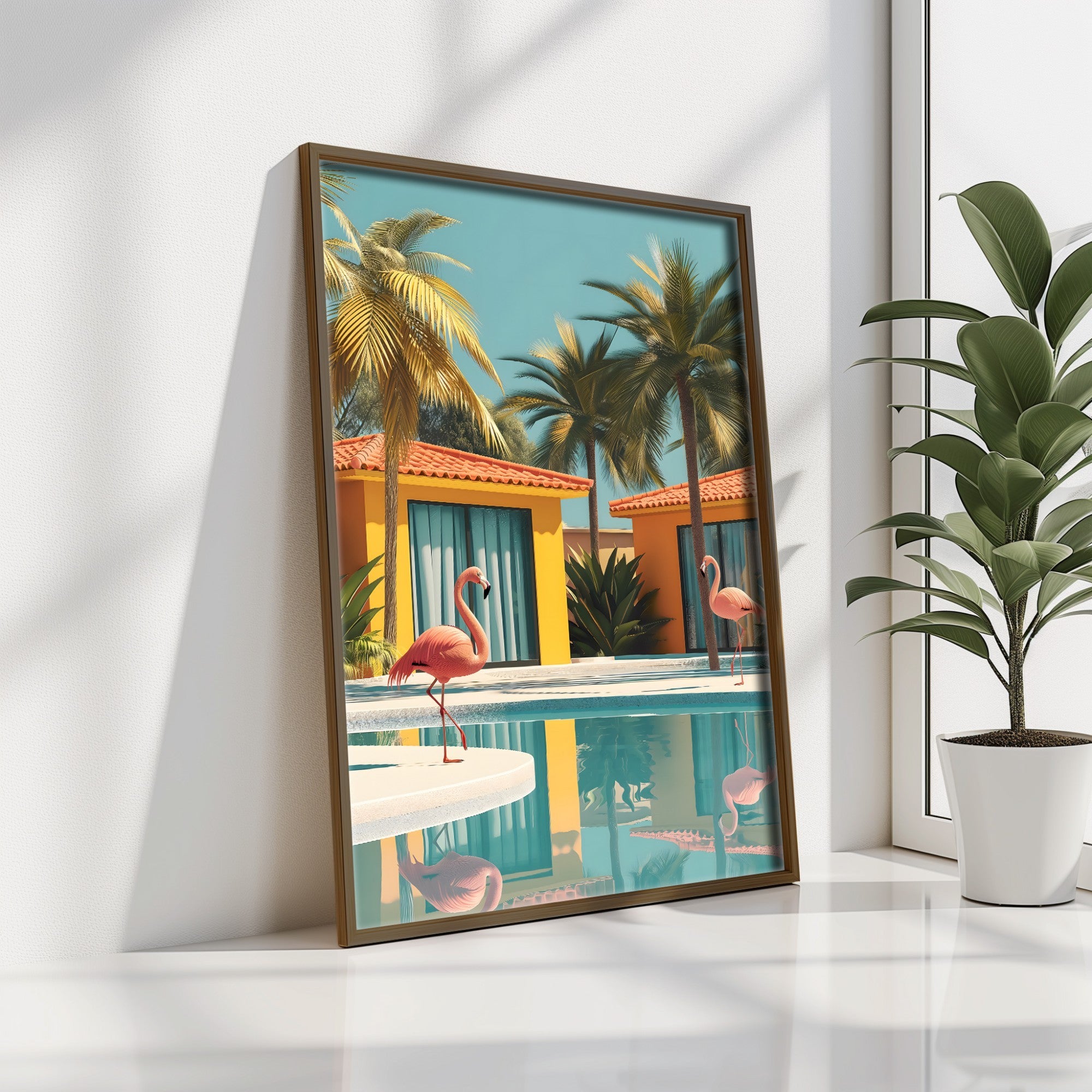 Quadro Decorativo MDF Emoldurado Multicolor 35x47cm - Impressão UV em Madeira de Pinho