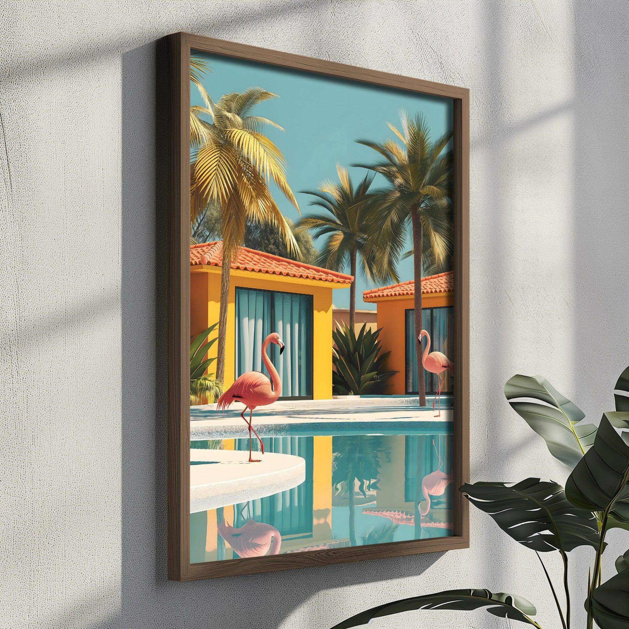 Quadro Decorativo MDF Emoldurado Multicolor 35x47cm - Impressão UV em Madeira de Pinho