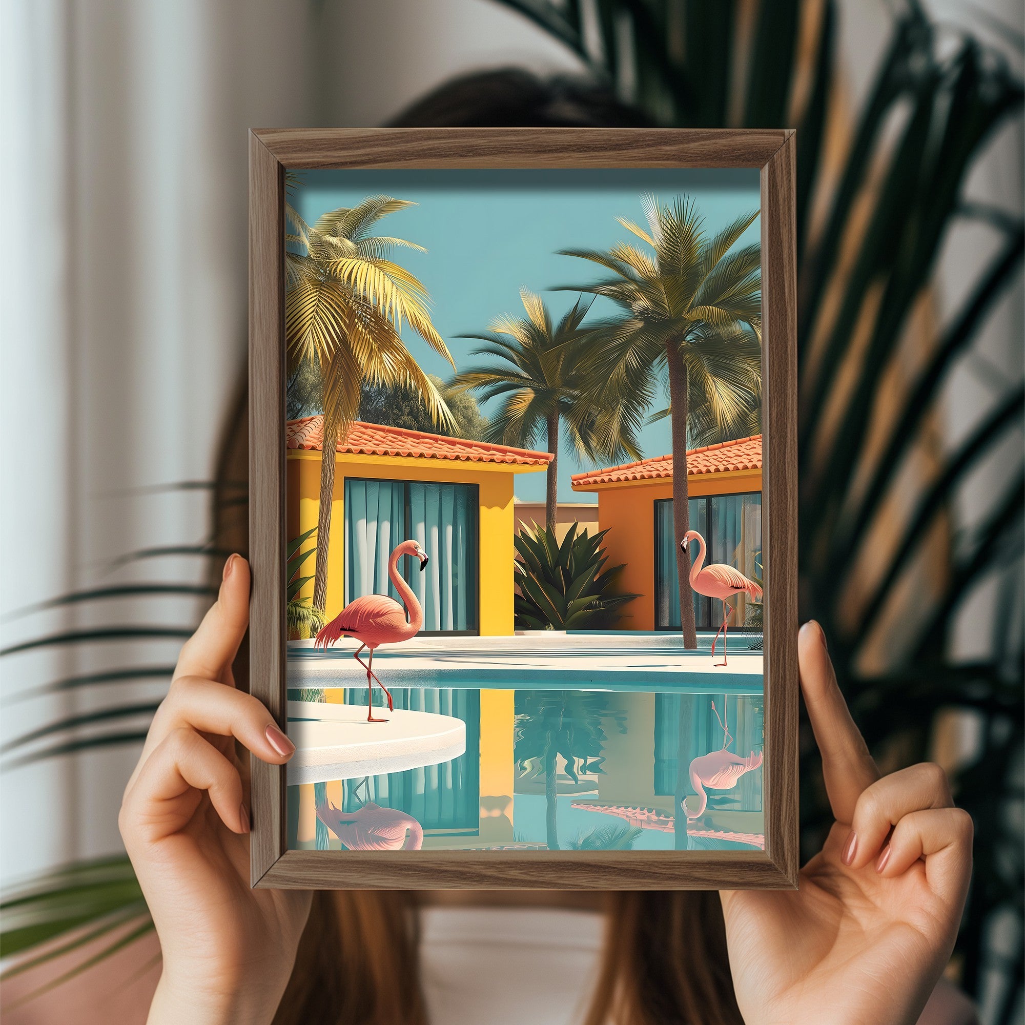 Quadro Decorativo MDF Emoldurado Multicolor 35x47cm - Impressão UV em Madeira de Pinho