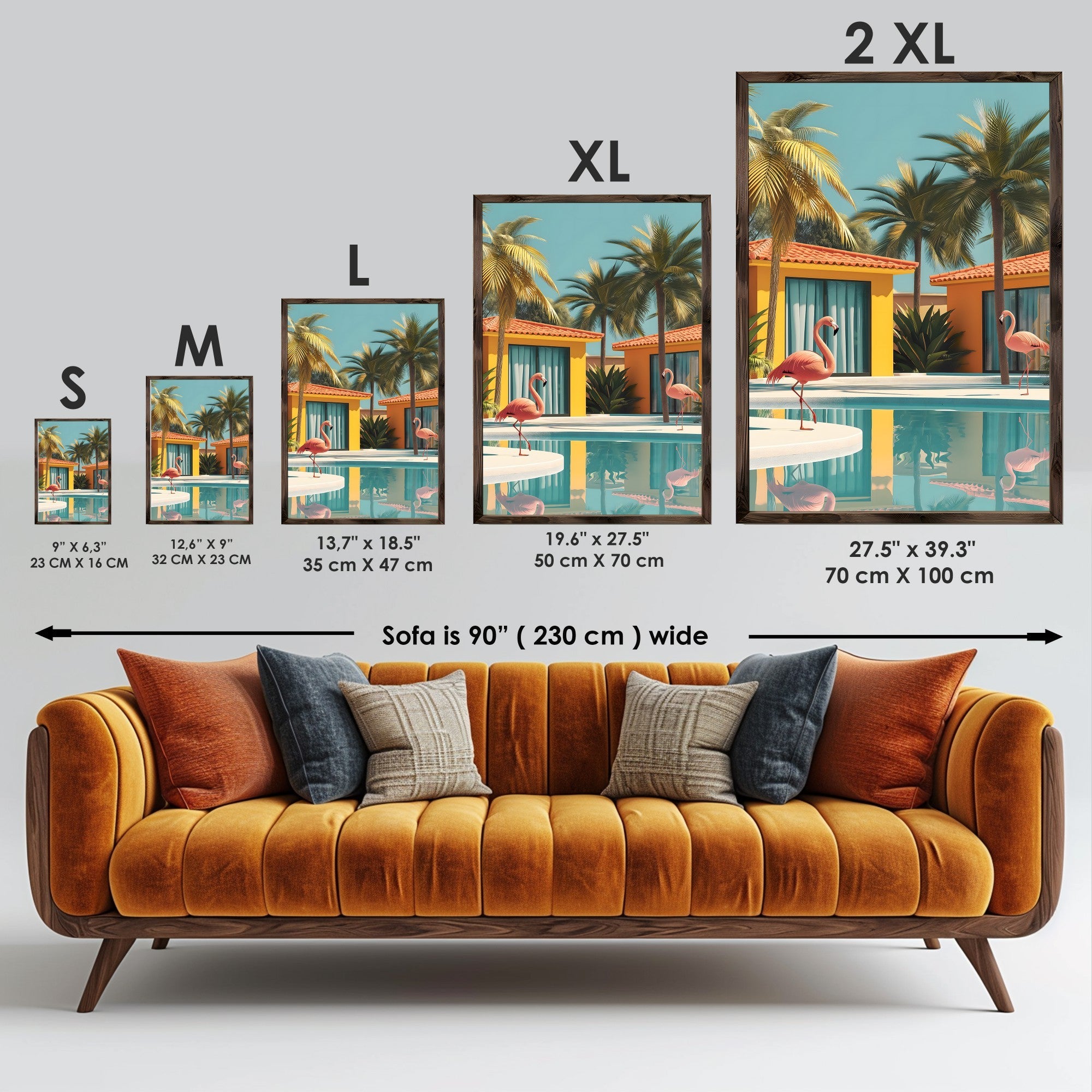 Quadro Decorativo MDF Emoldurado Multicolor 35x47cm - Impressão UV em Madeira de Pinho